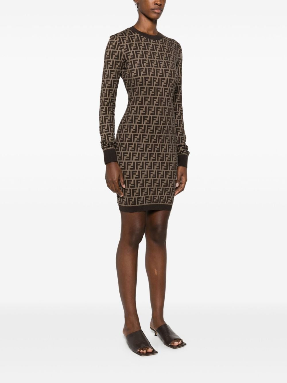 Zucca long-sleeved minidress - 3