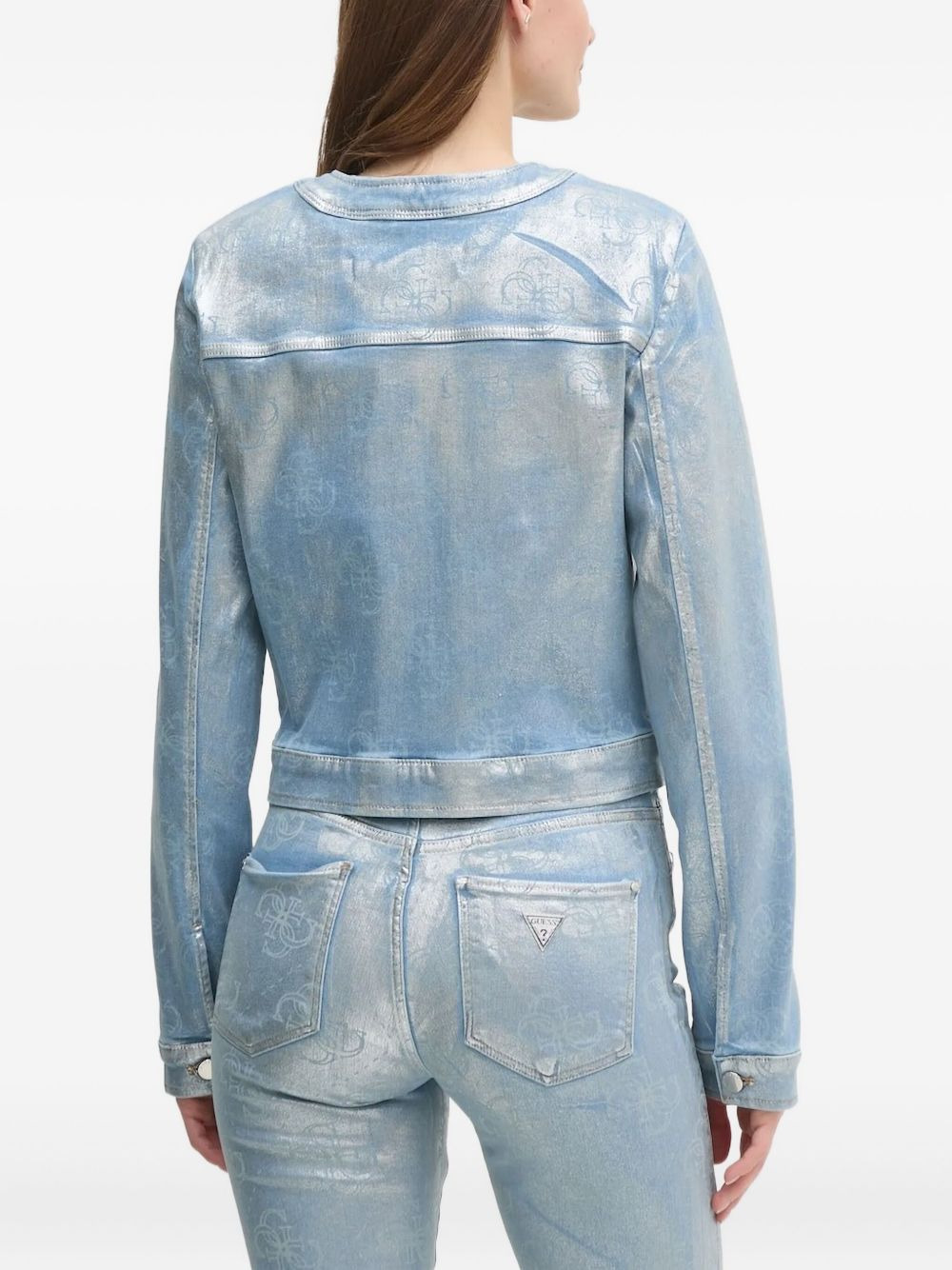 logo-motif bomber jacket - 2