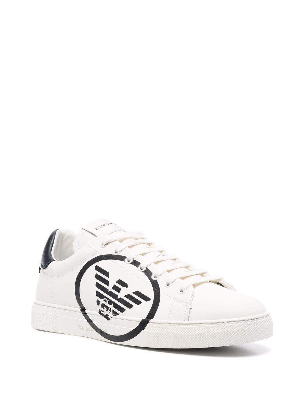 logo-print low-top sneakers - 2
