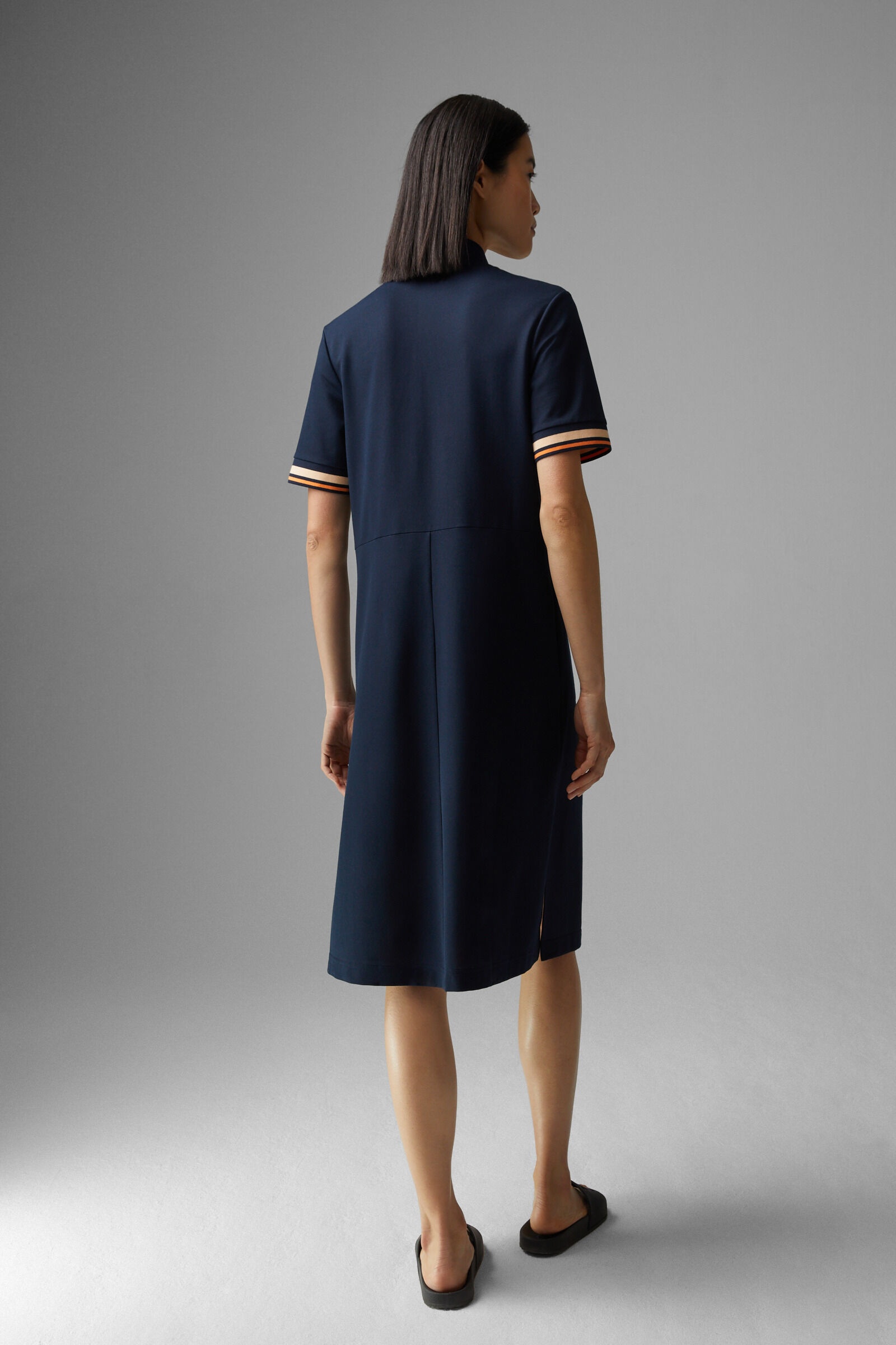 Alett Polo dress in Navy blue - 3