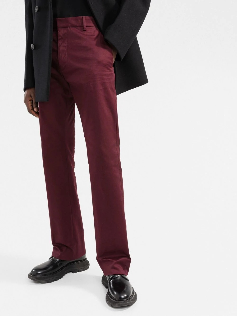 tailored straight-leg trousers - 3