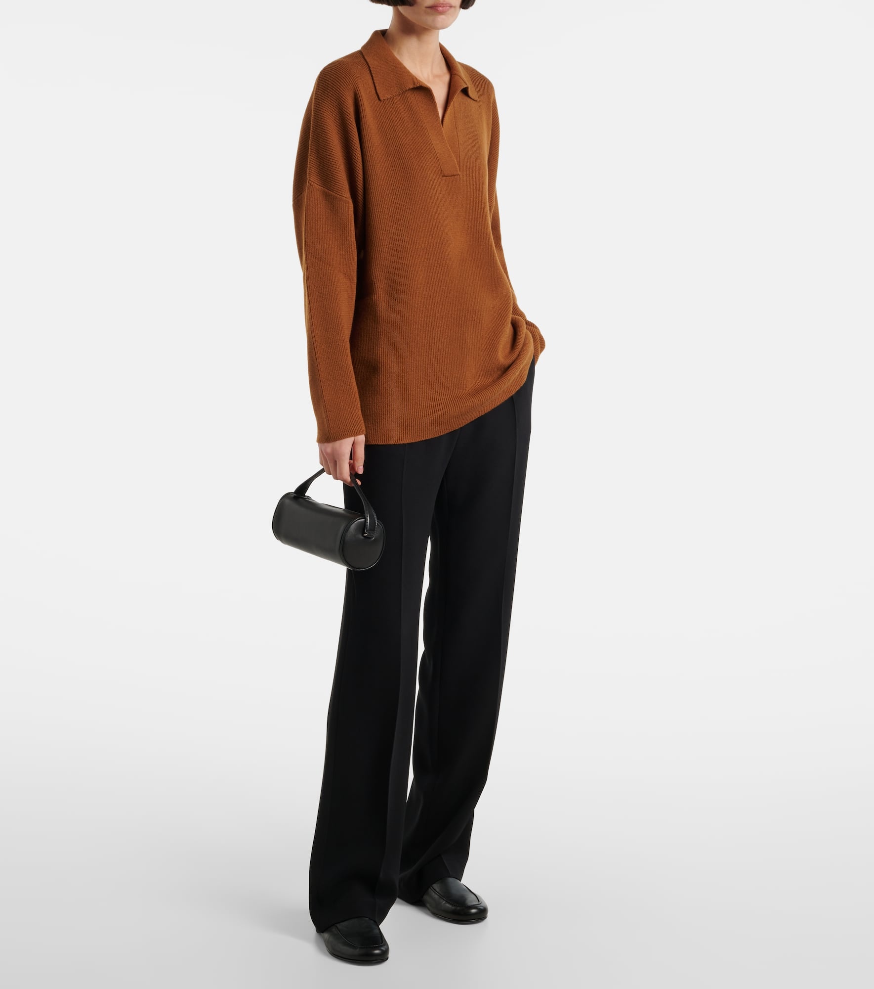 Louise wool and cashmere polo sweater - 2