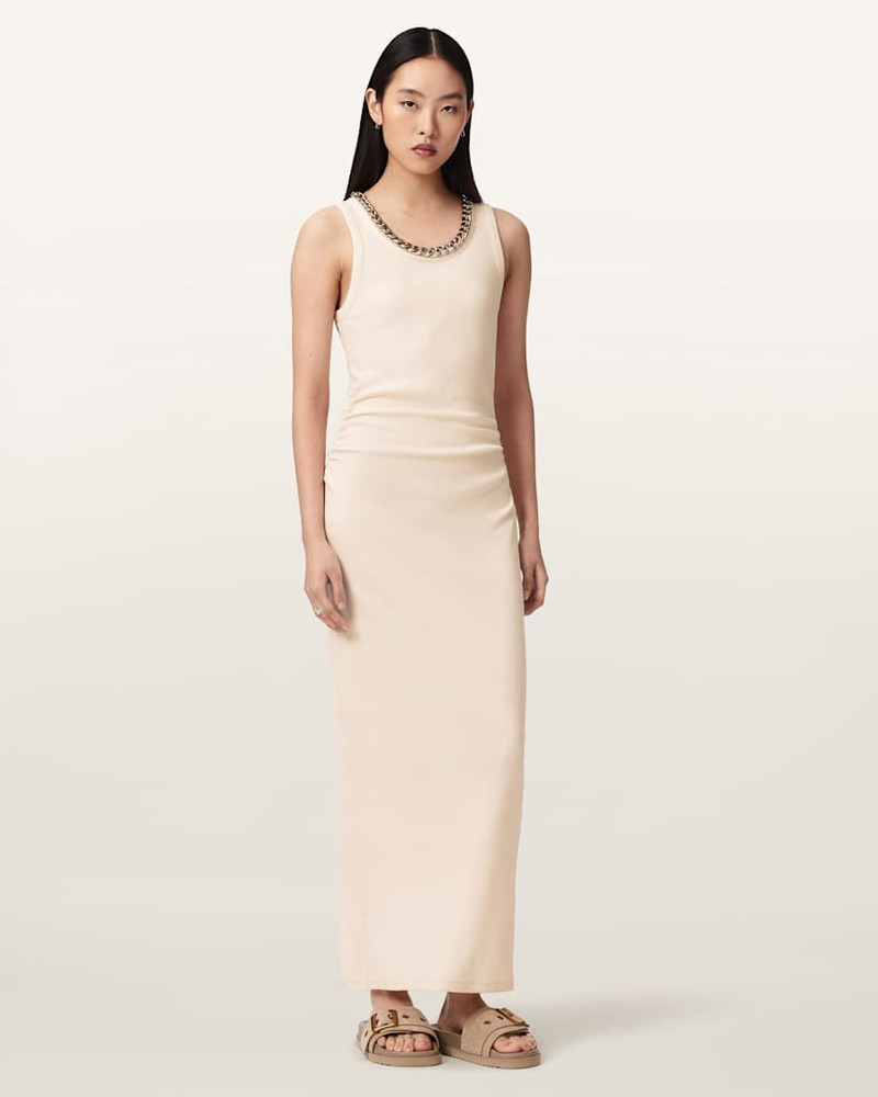 ALLSAINTS LUCY SLEEVELESS BODYCON MAXI DRESS outlook