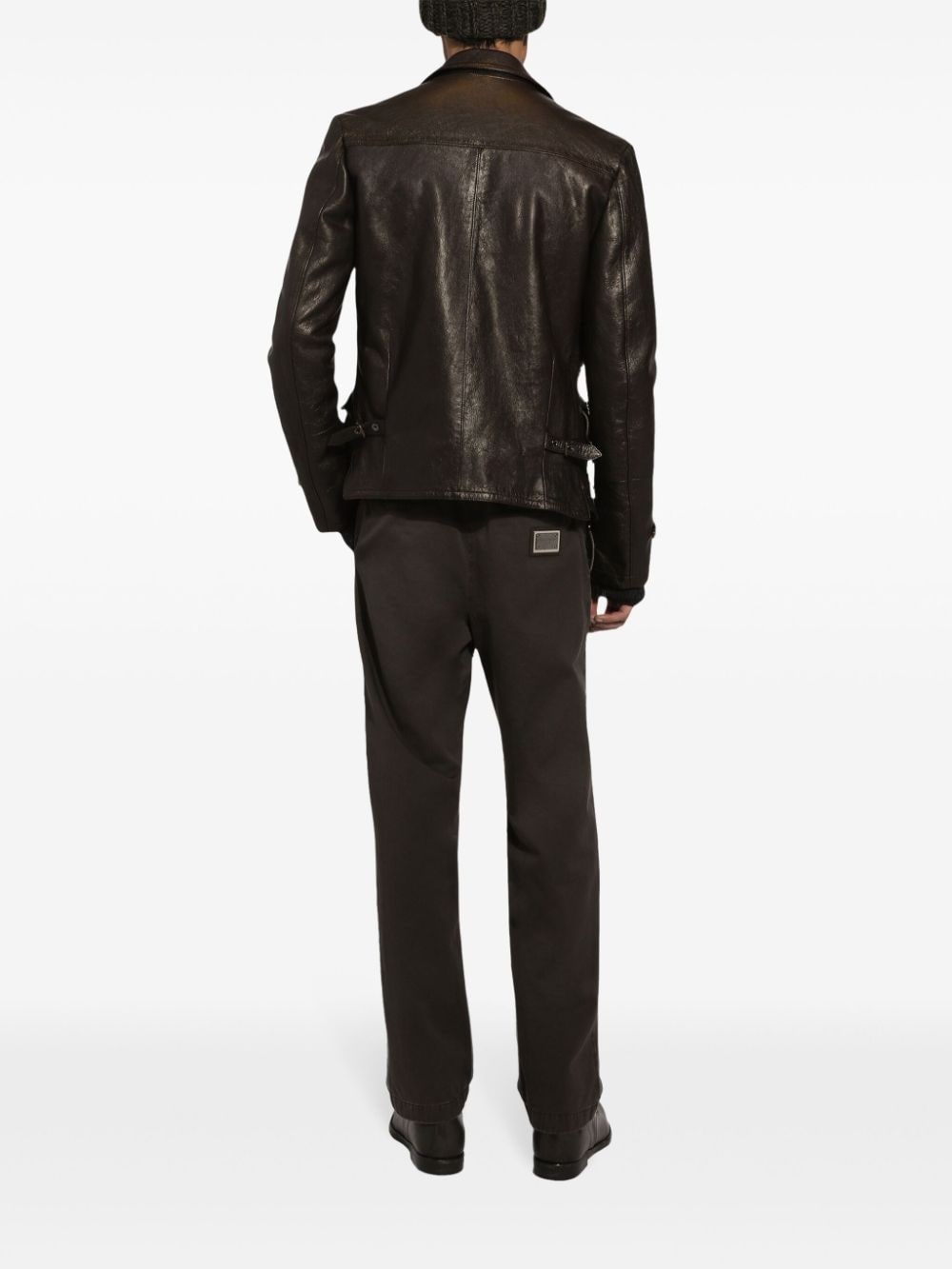 garment-dyed trousers - 4