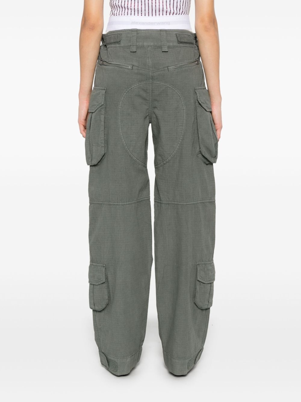 logo-waistband cargo pants - 4