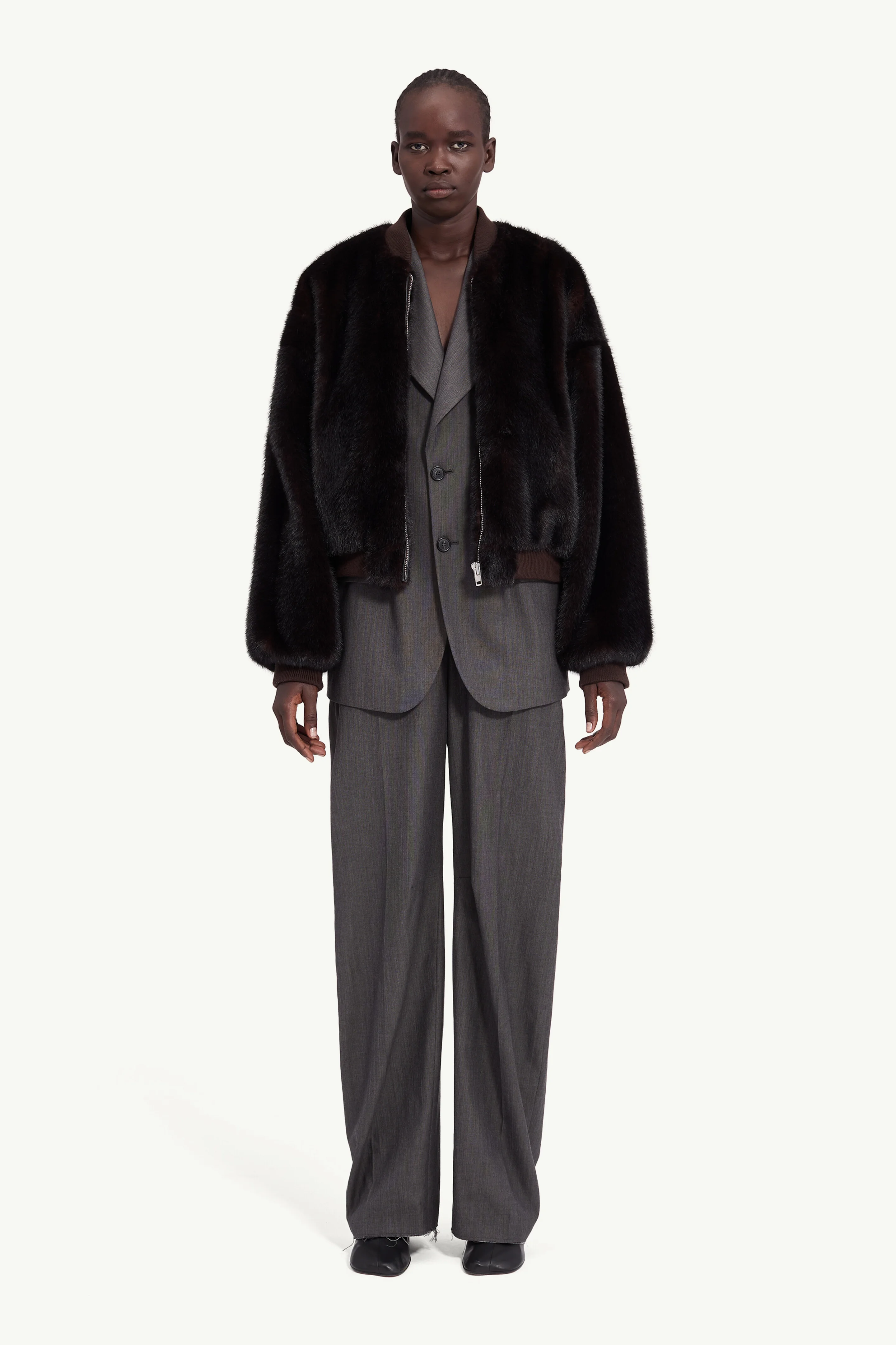 Faux fur jacket - 1