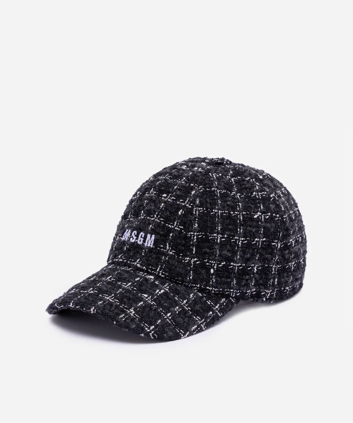 Bouclé tweed baseball cap - 1