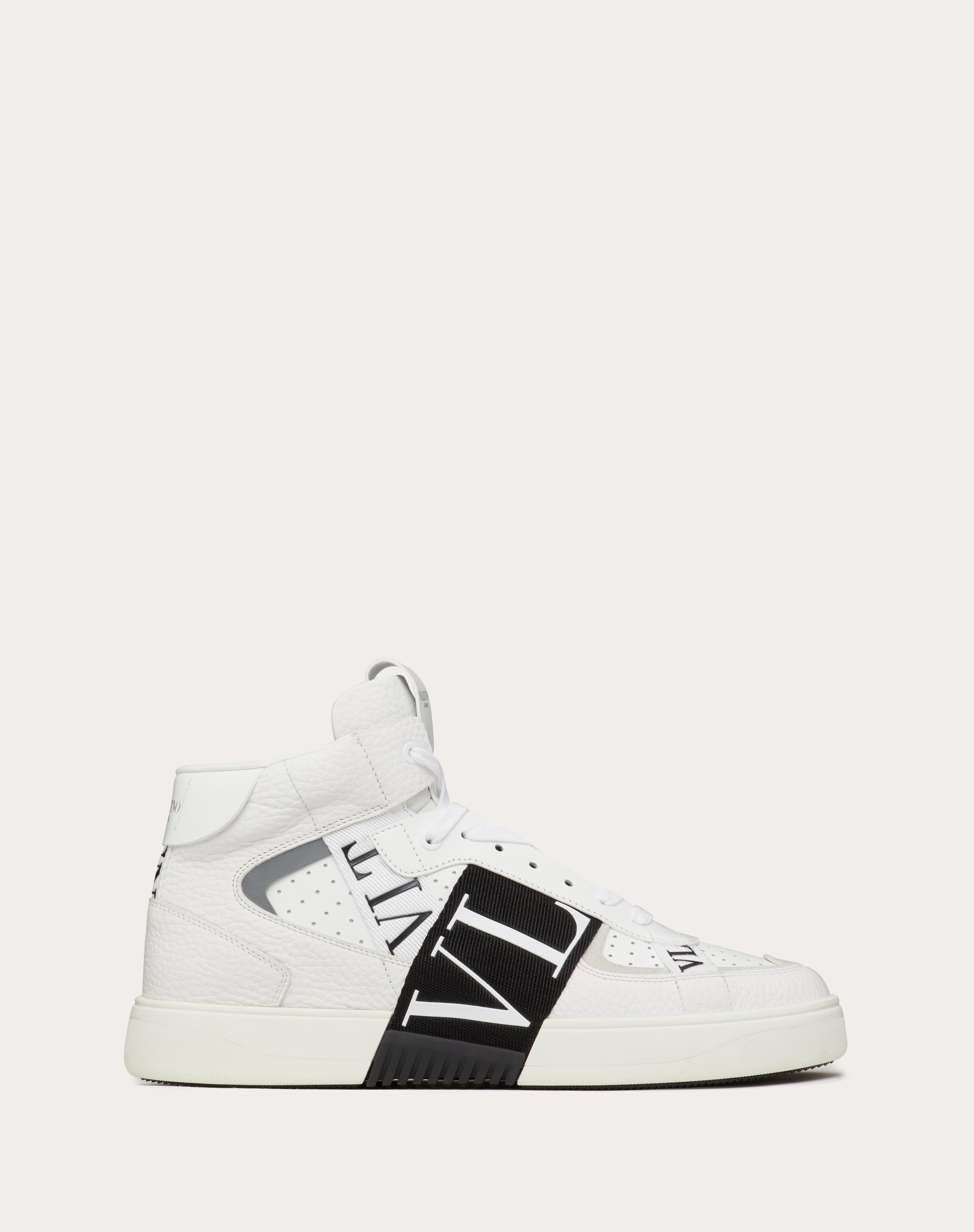 MID-TOP CALFSKIN VL7N SNEAKER WITH BANDS - 1