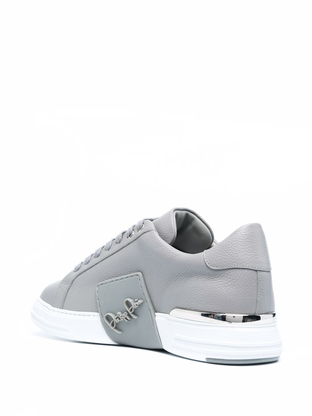 logo plaque low-top sneakers - 3