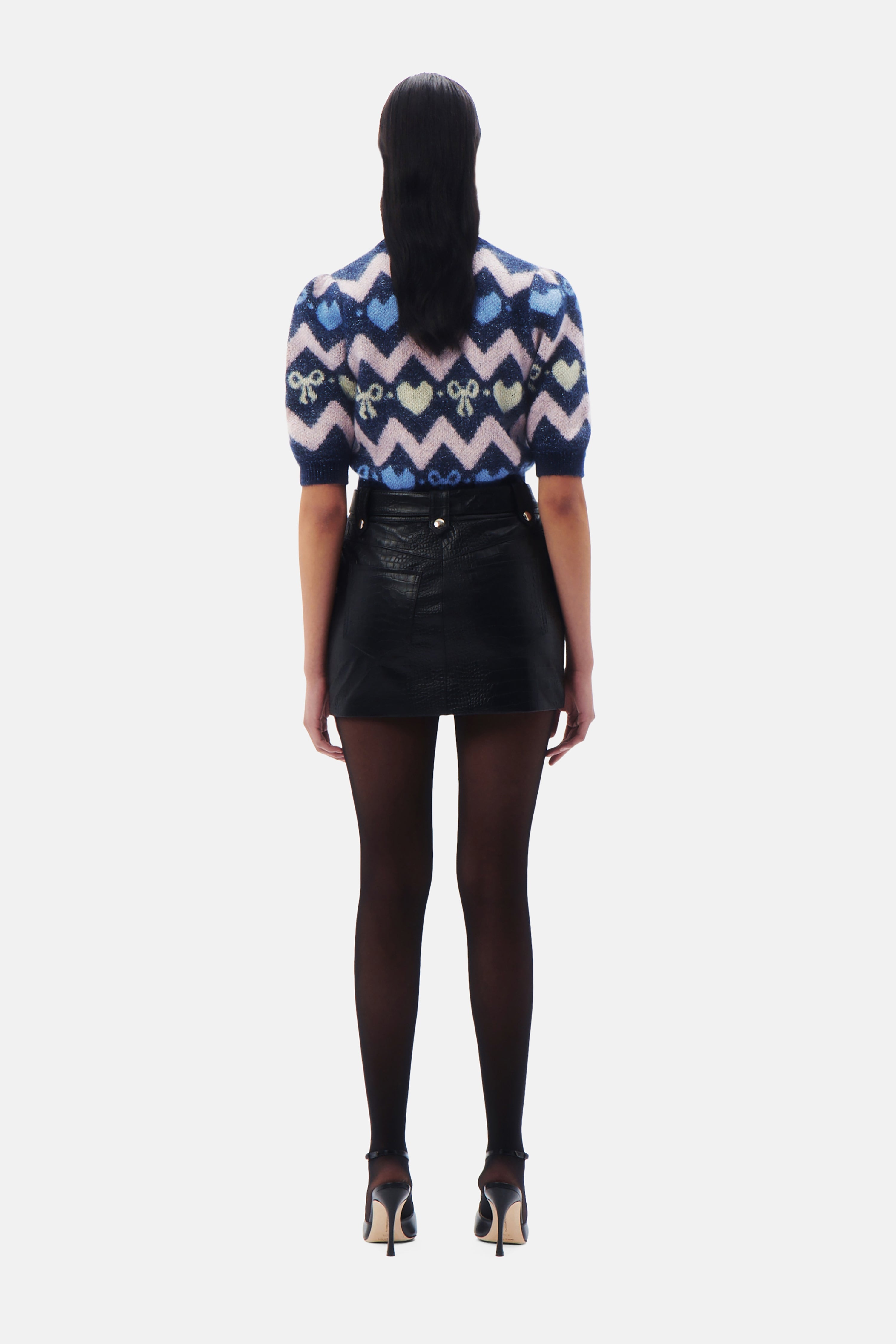 KNITTED MOHAIR JUMPER WITH LUREX - 5