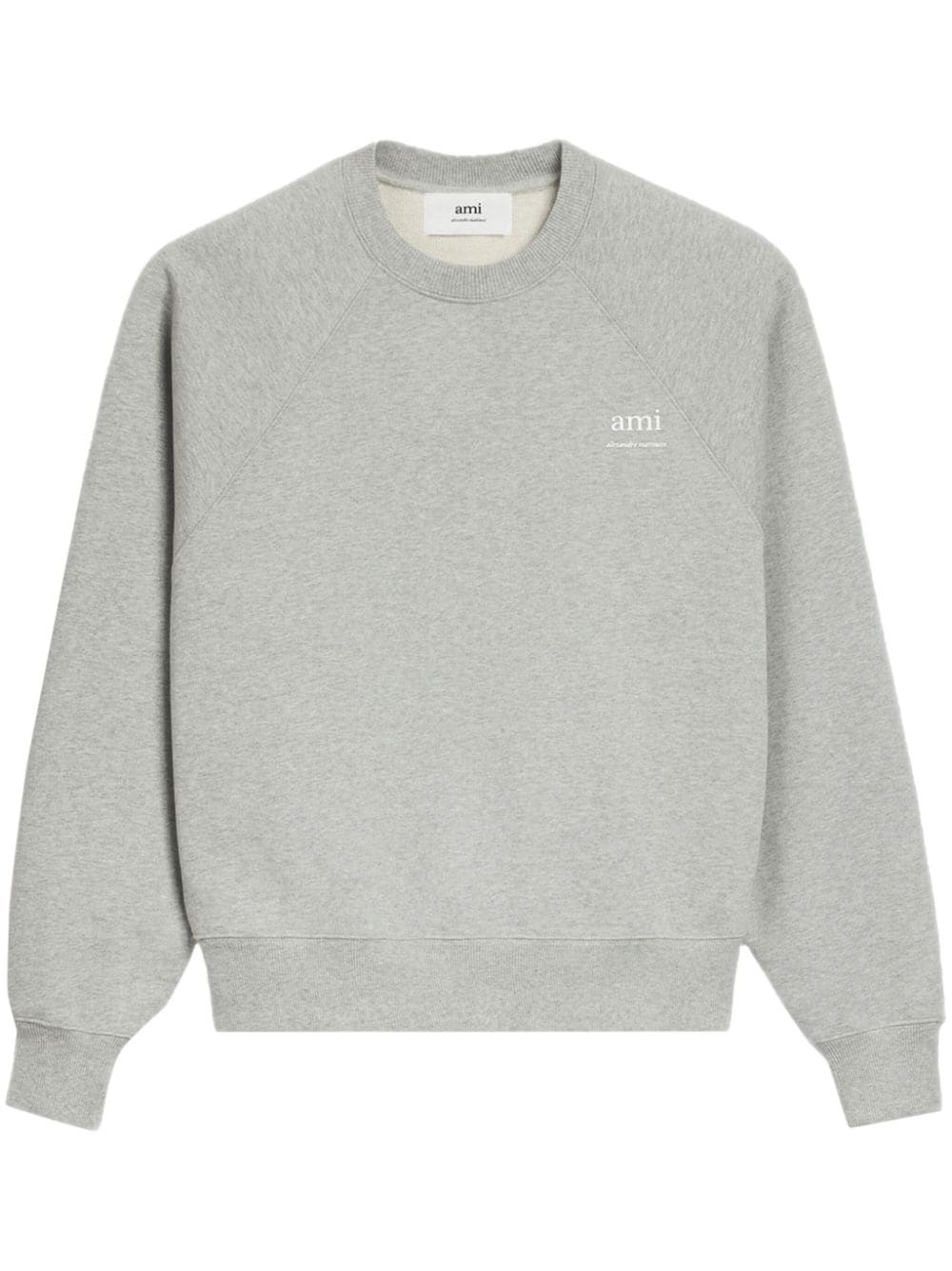 logo-print cotton sweatshirt - 1