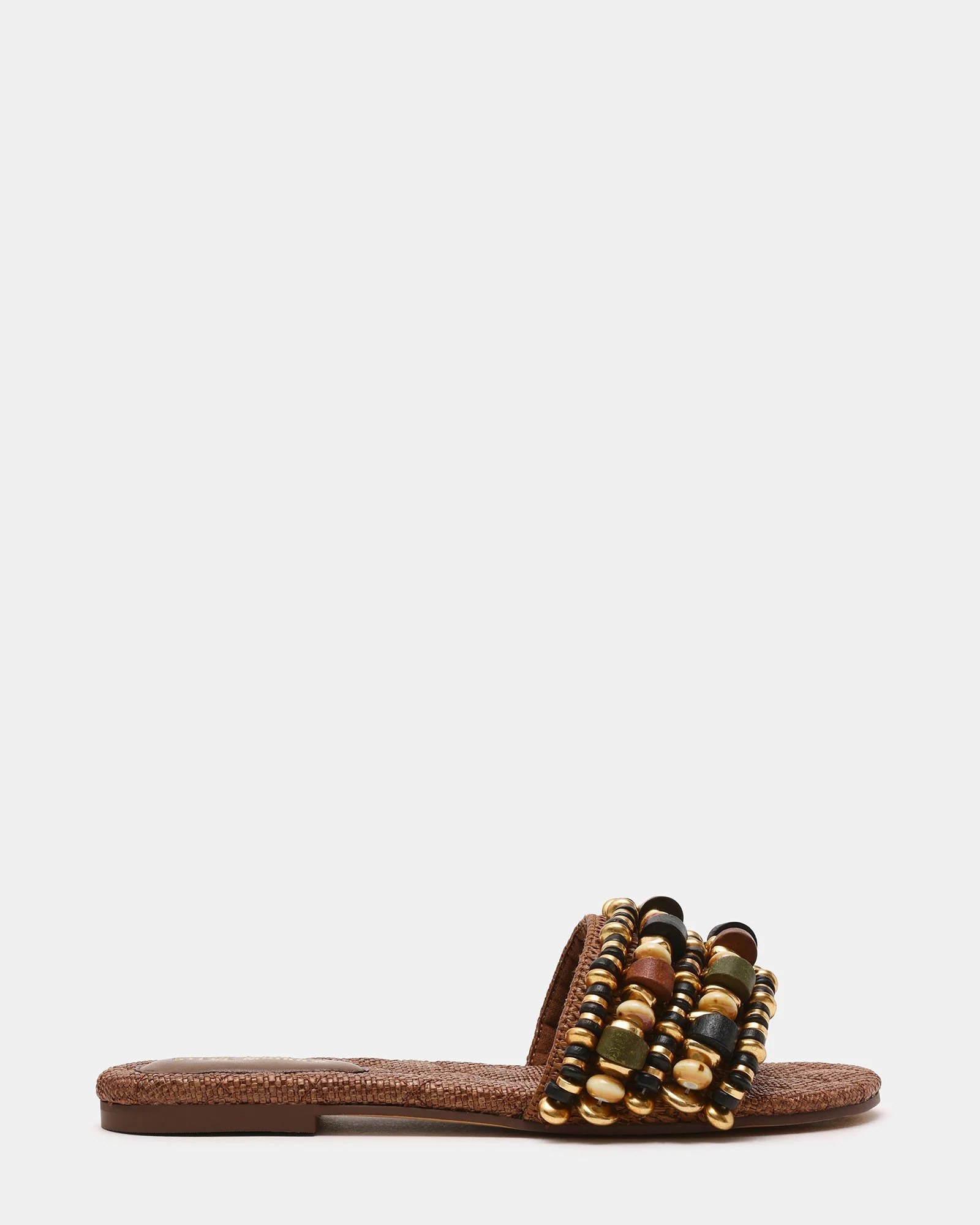 MARIKA BEADS BROWN RAFFIA - 1