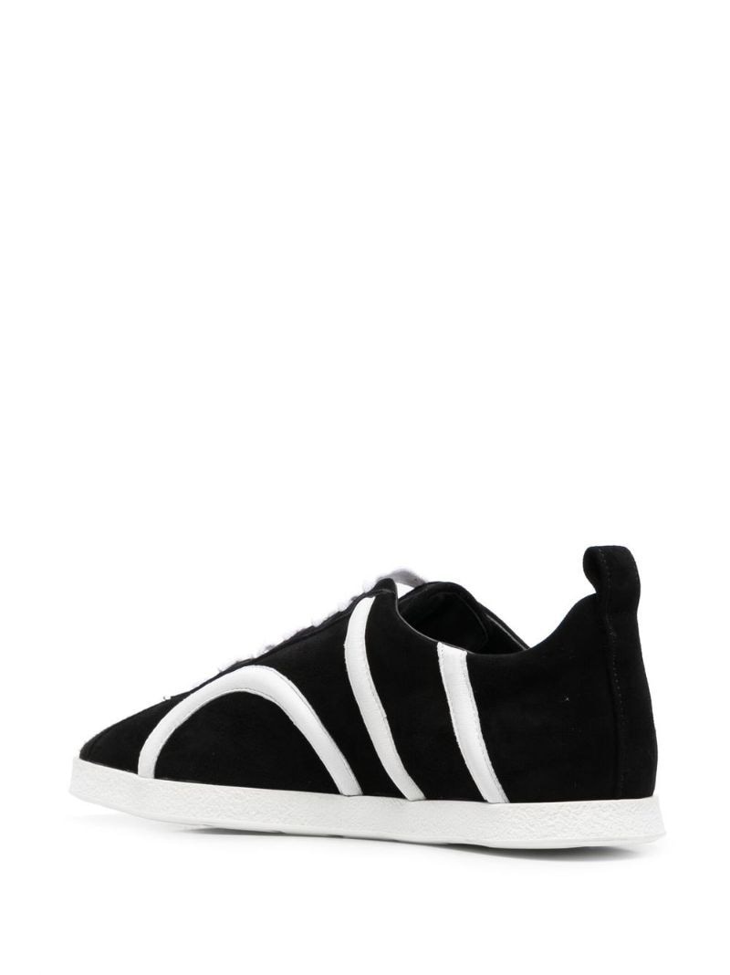 suede low-top sneakers - 3