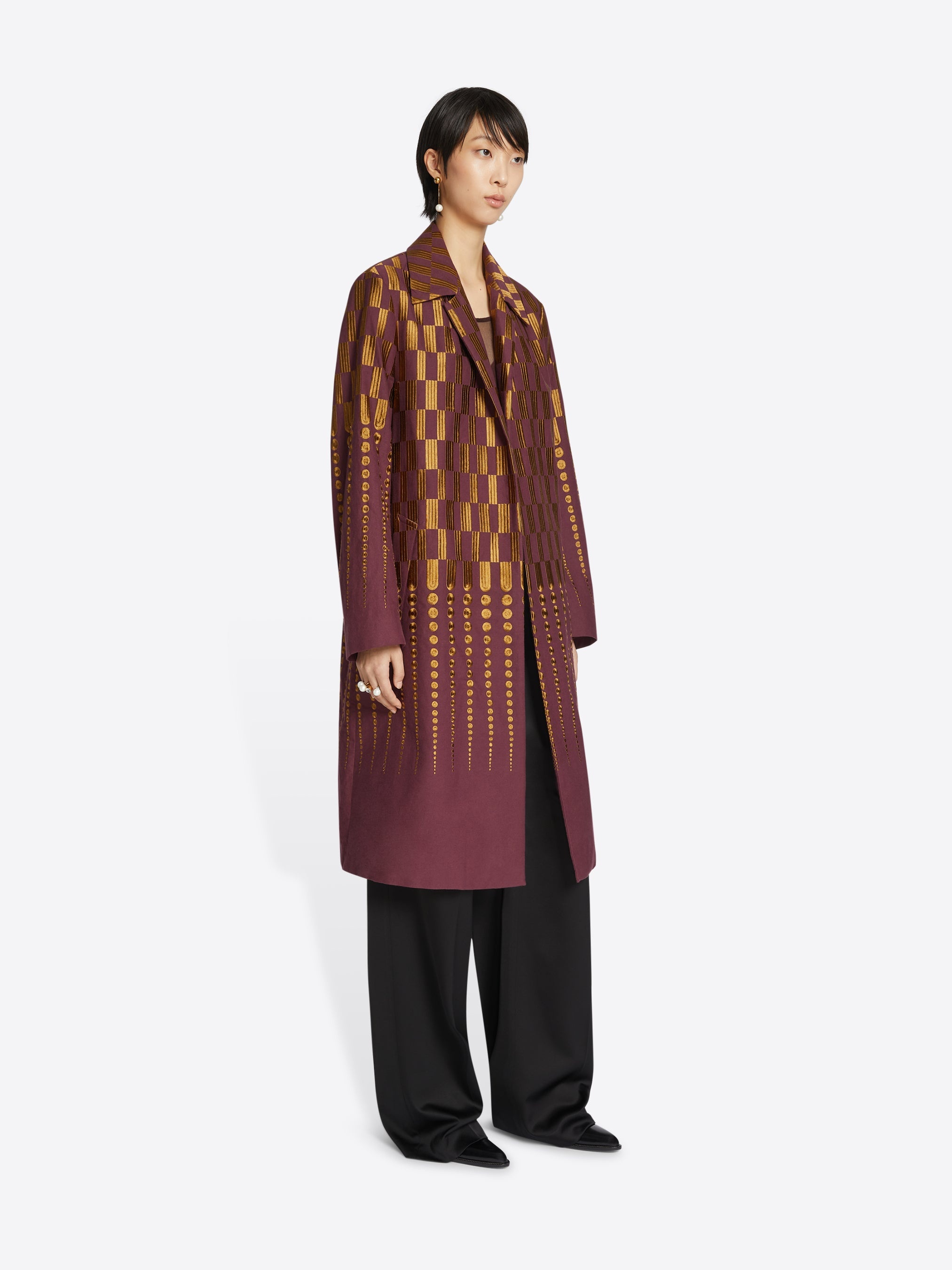 EMBROIDERED COAT - 4