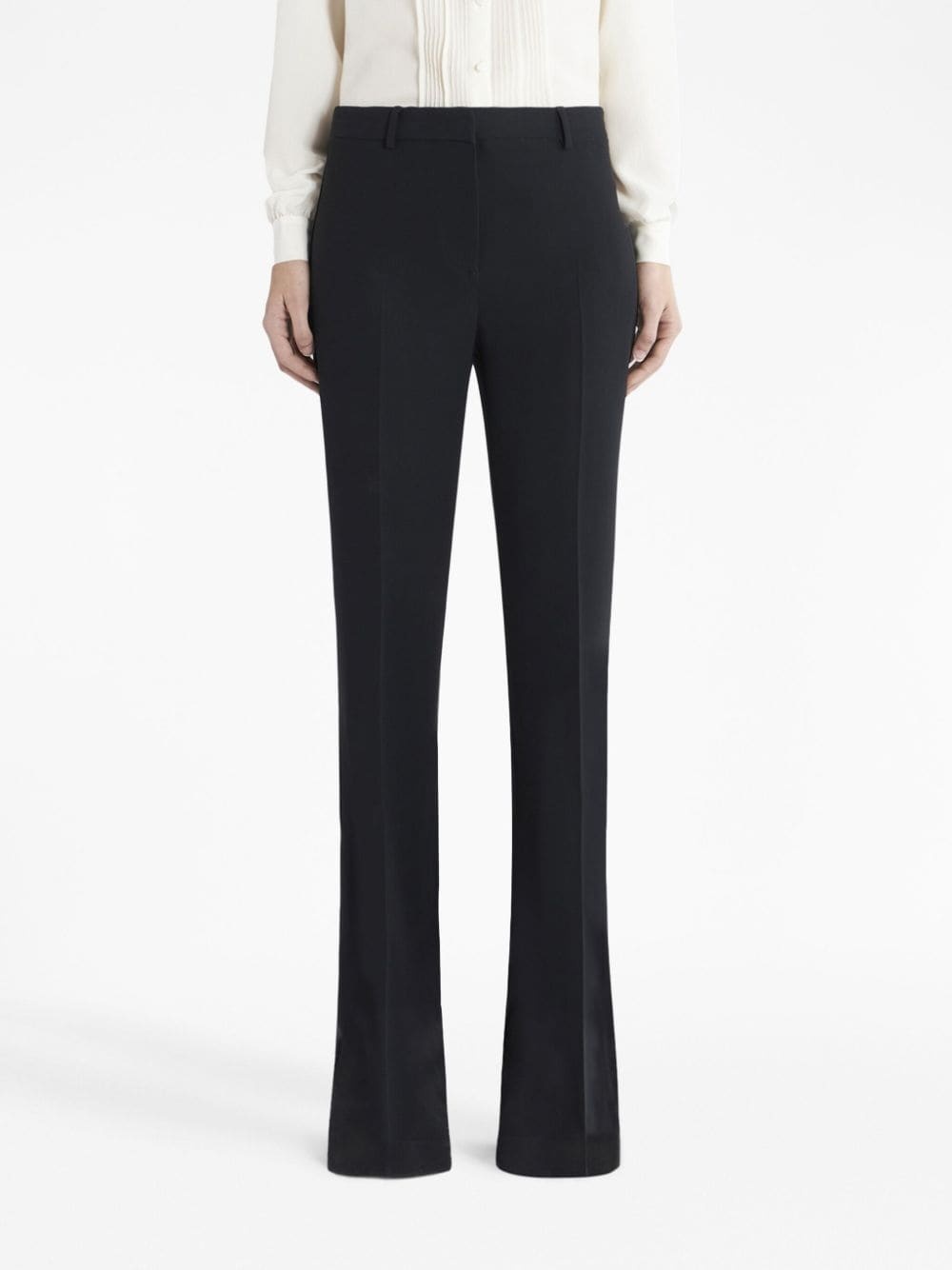 mid-rise flared trousers - 3