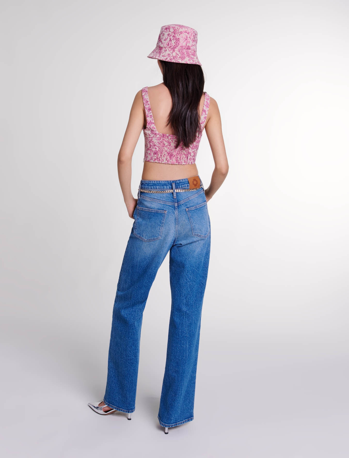 Toile de Jouy crop top - 4