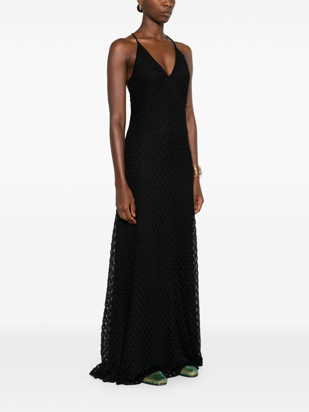 V-neck maxi dress - 3