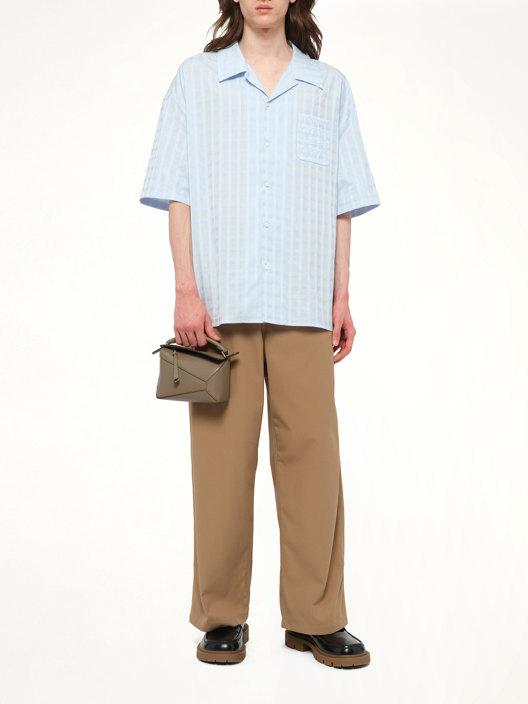 Puzzle Edge Mini Bag in Taupe - 4