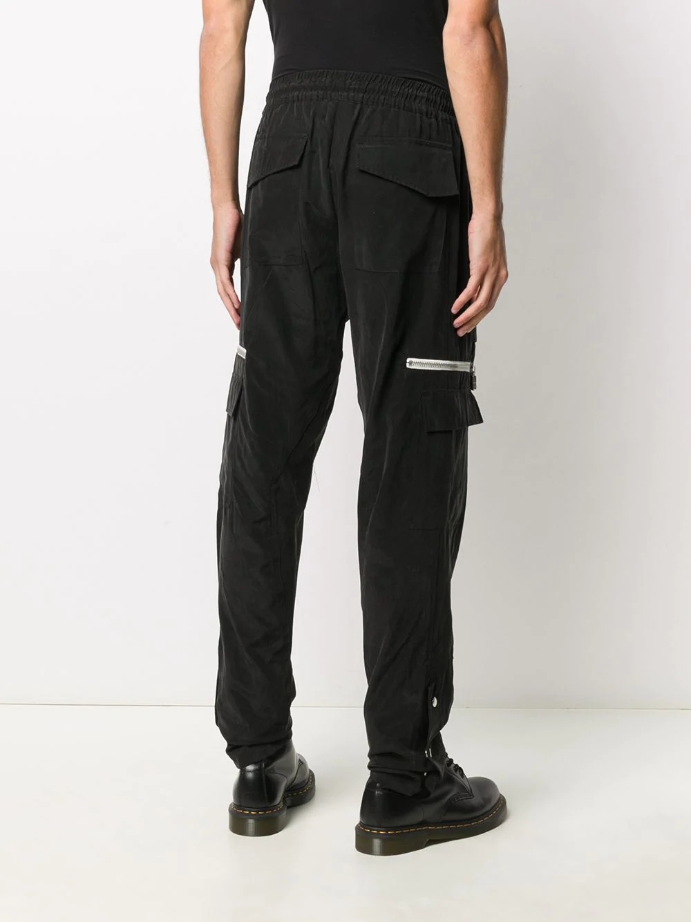 straight-leg cargo trousers - 4