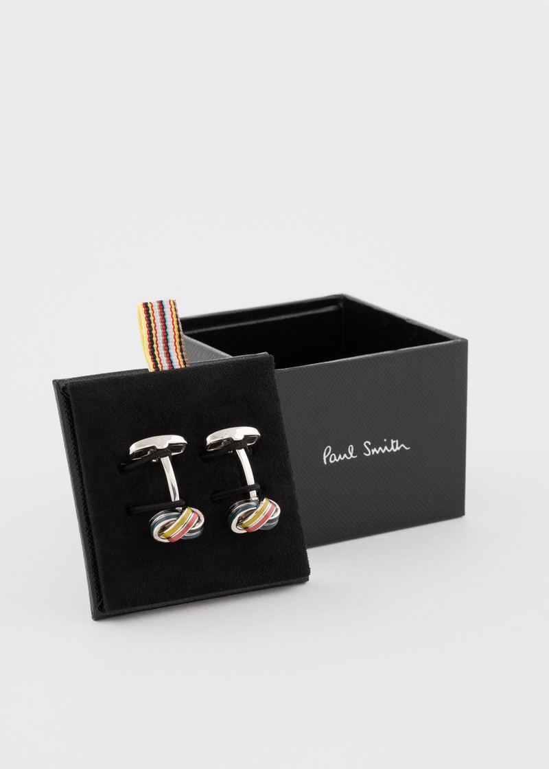'Artist Stripe' Knot Cufflinks 4