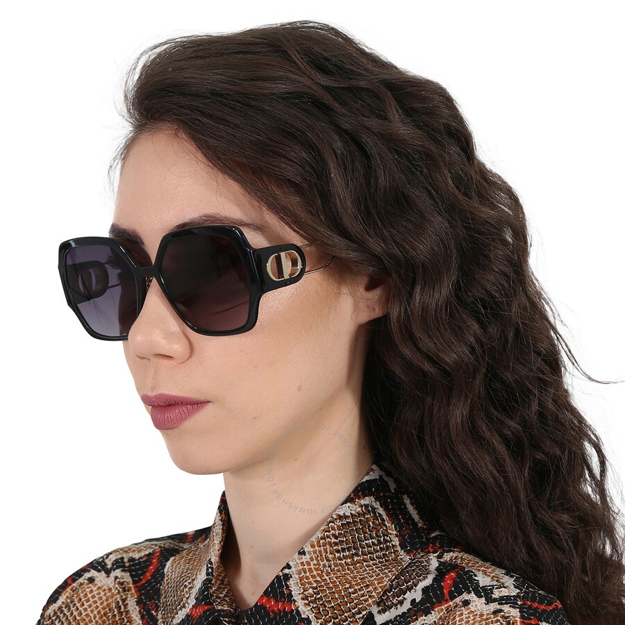 Dior 30MONTAIGNE S6U Smoke Gradient Oversized Ladies Sunglasses CD40083U 01B 58 - 2