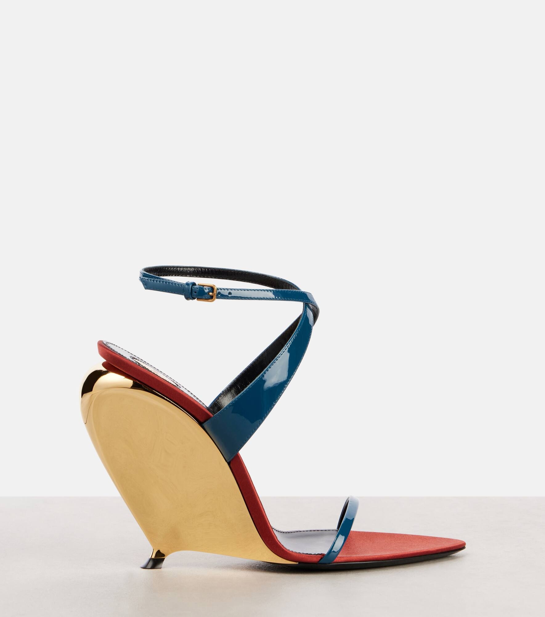 Tallulah patent leather wedge sandals - 4