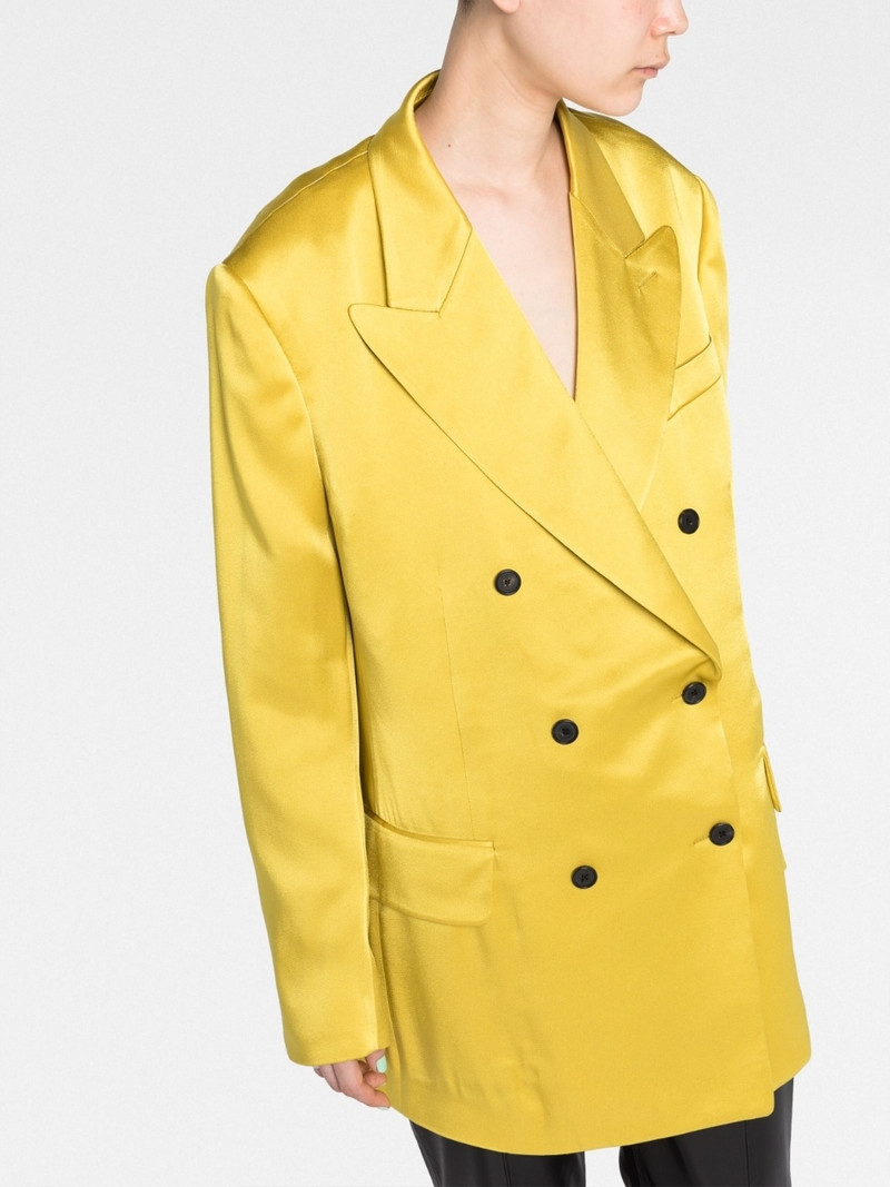 double-breasted satin blazer 5