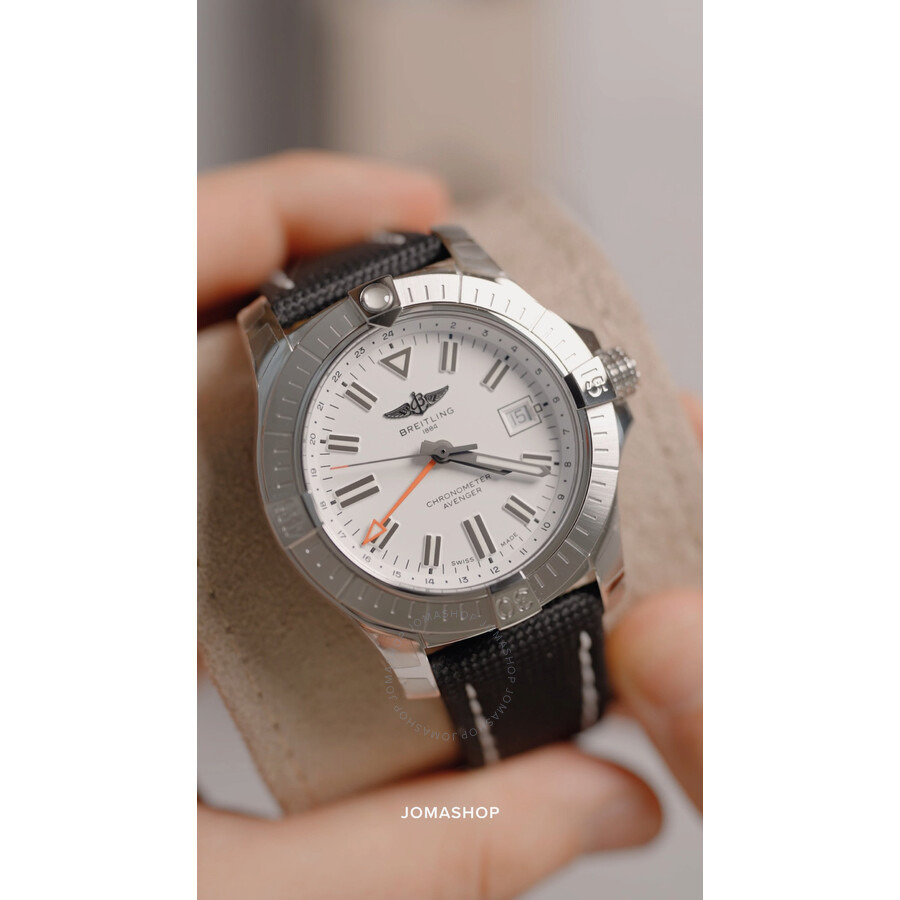 Breitling Avenger II Automatic Chronometer White Dial Men's Watch A32397101A1X1 - 4