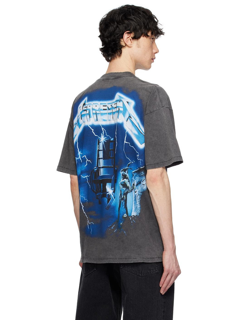 Gray 'Metallica Ride The Lightning' T-shirt 3