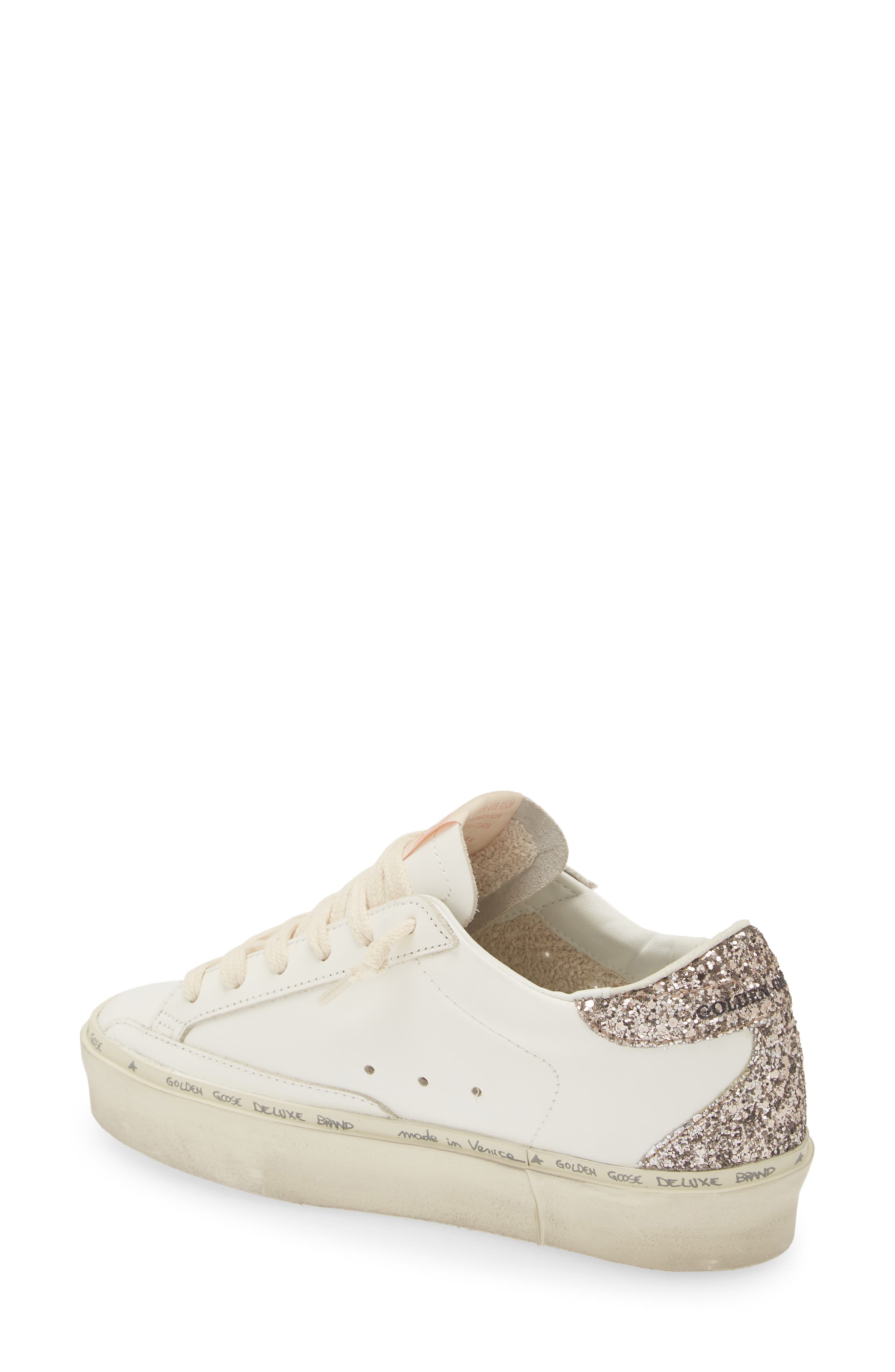 Golden Goose Hi Star Platform Sneaker in White/Pink at Nordstrom - 2