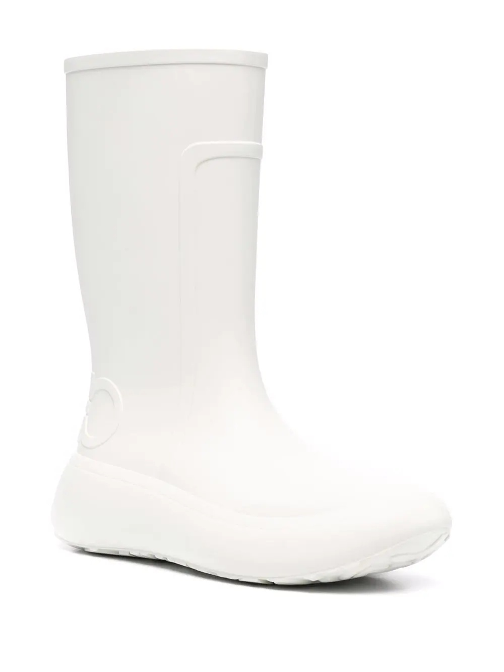 logo-embossed chunky rain boots - 2