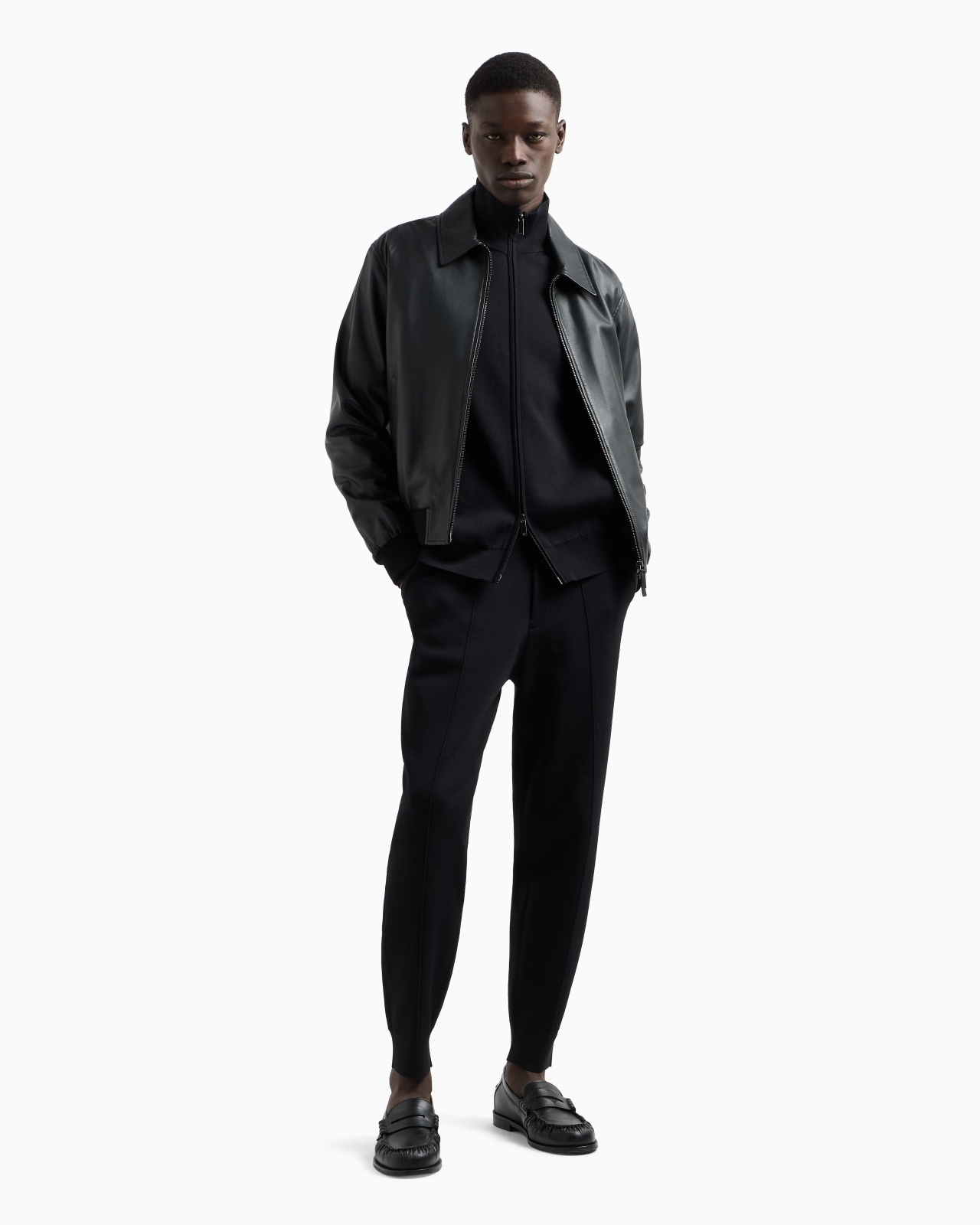 PLAIN-KNIT FULL-ZIP CARDIGAN - 4