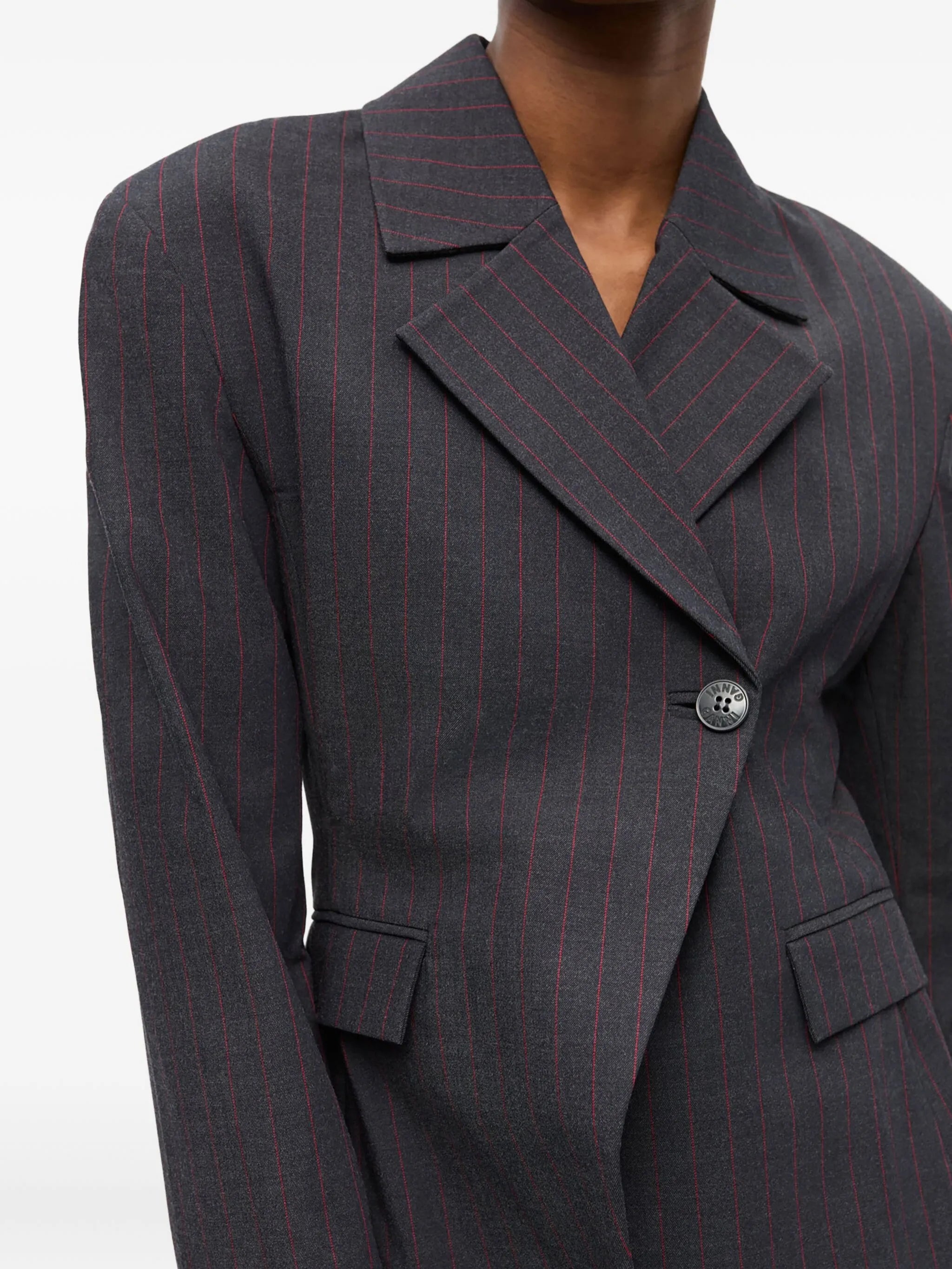 Ganni Off-centre Blazer - 3