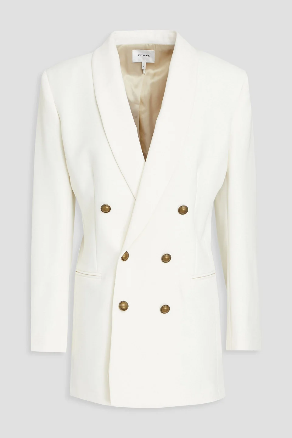 Double-breasted twill blazer - 1