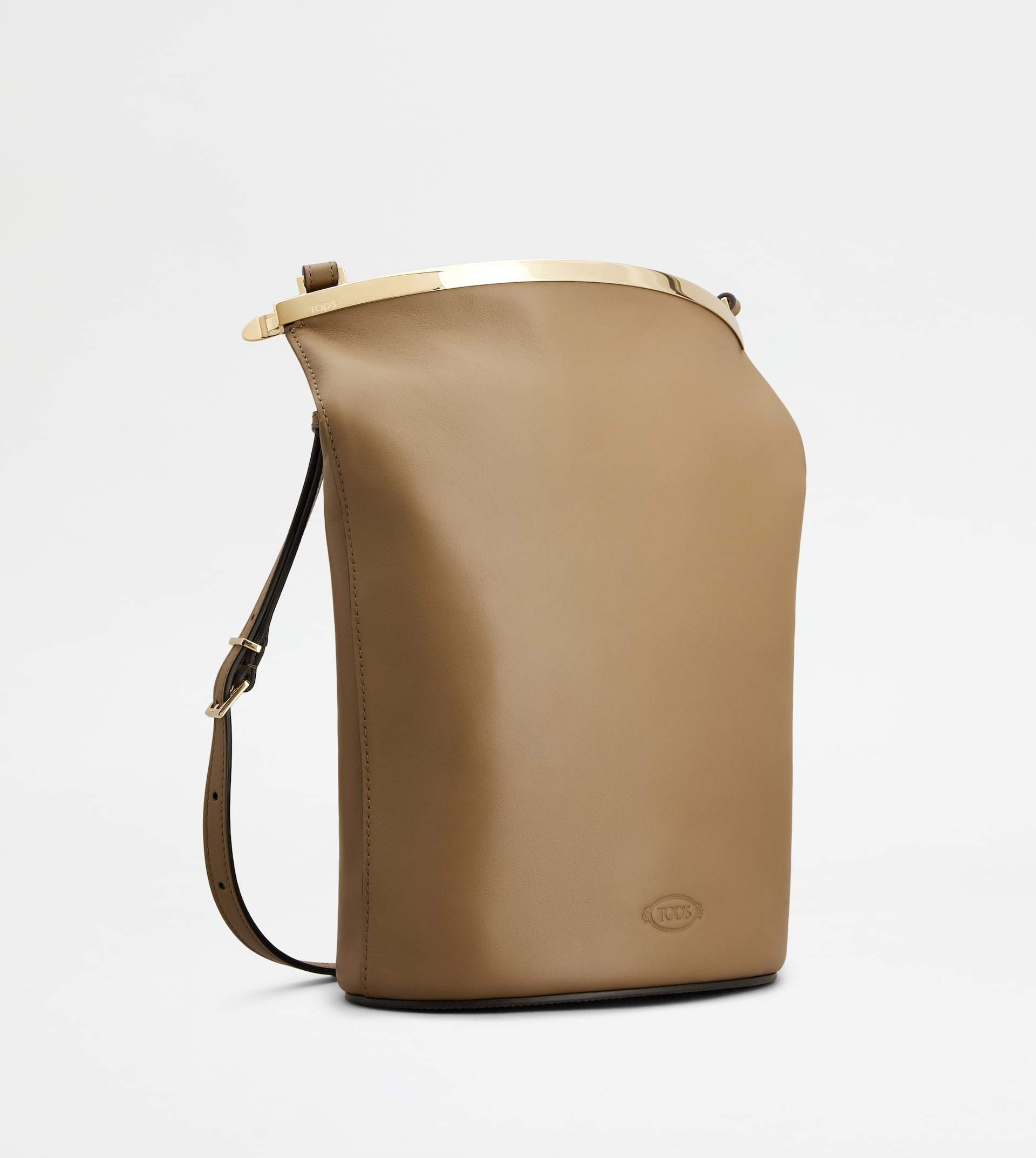TOD'S MAGENTA BAG BUCKET BAG IN LEATHER SMALL - BROWN - 2