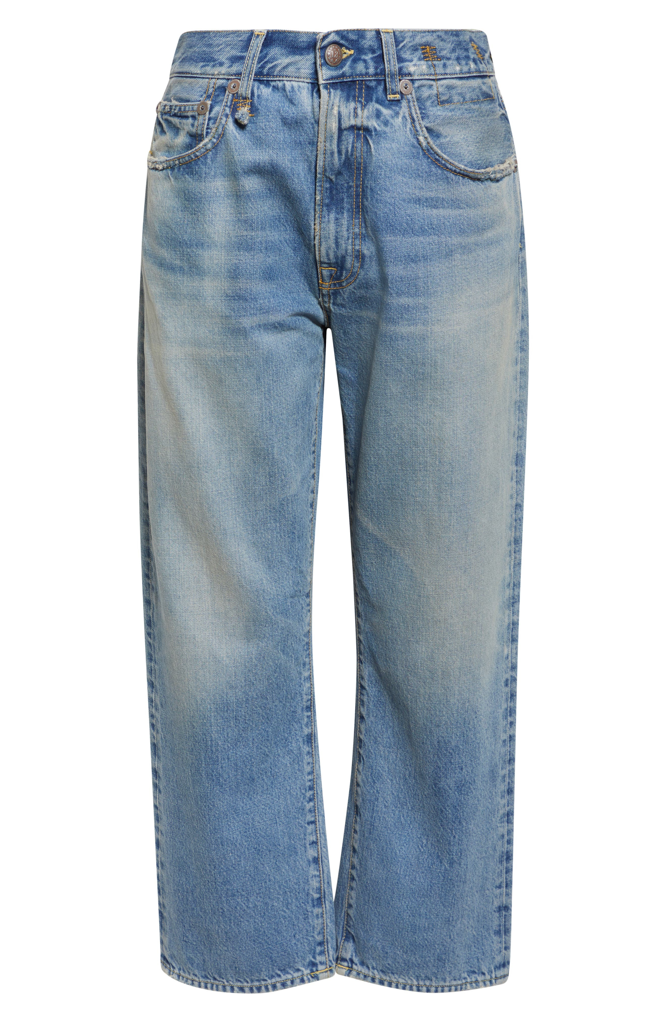 R13 X-Boyfriend Jeans in Merrin Blue at Nordstrom - 6