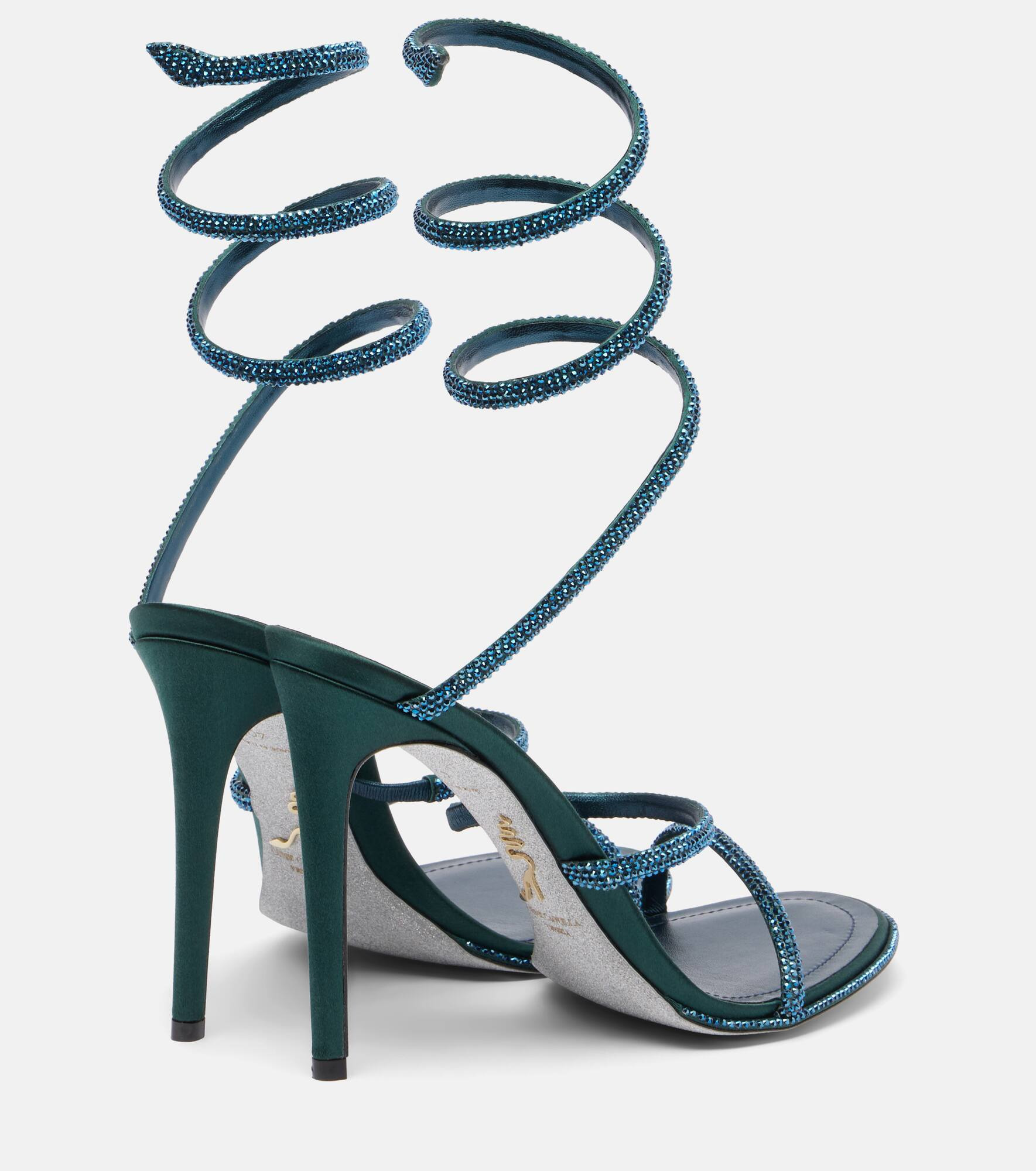 Cleo 105 embellished satin sandals - 2