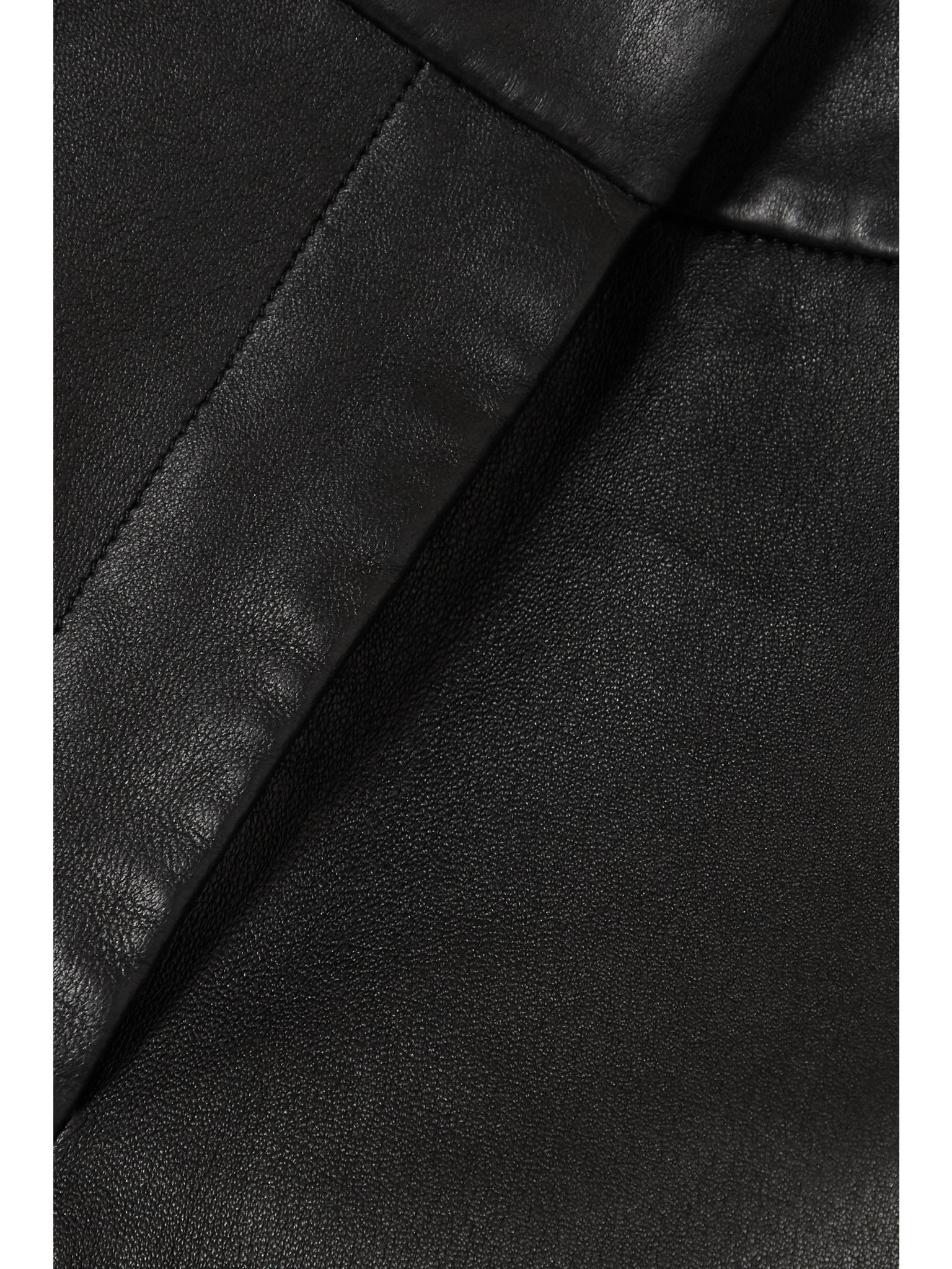 Coleman leather slim-fit pants Black - 5