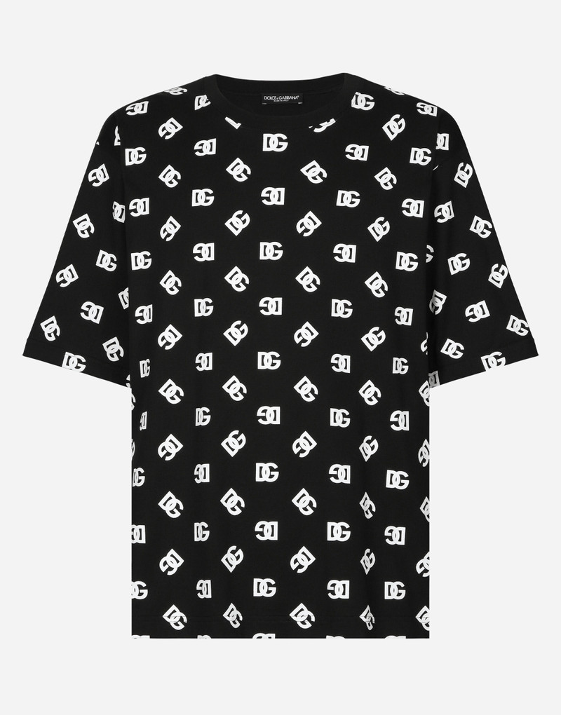 Short-sleeved cotton T-shirt with DG Monogram 1