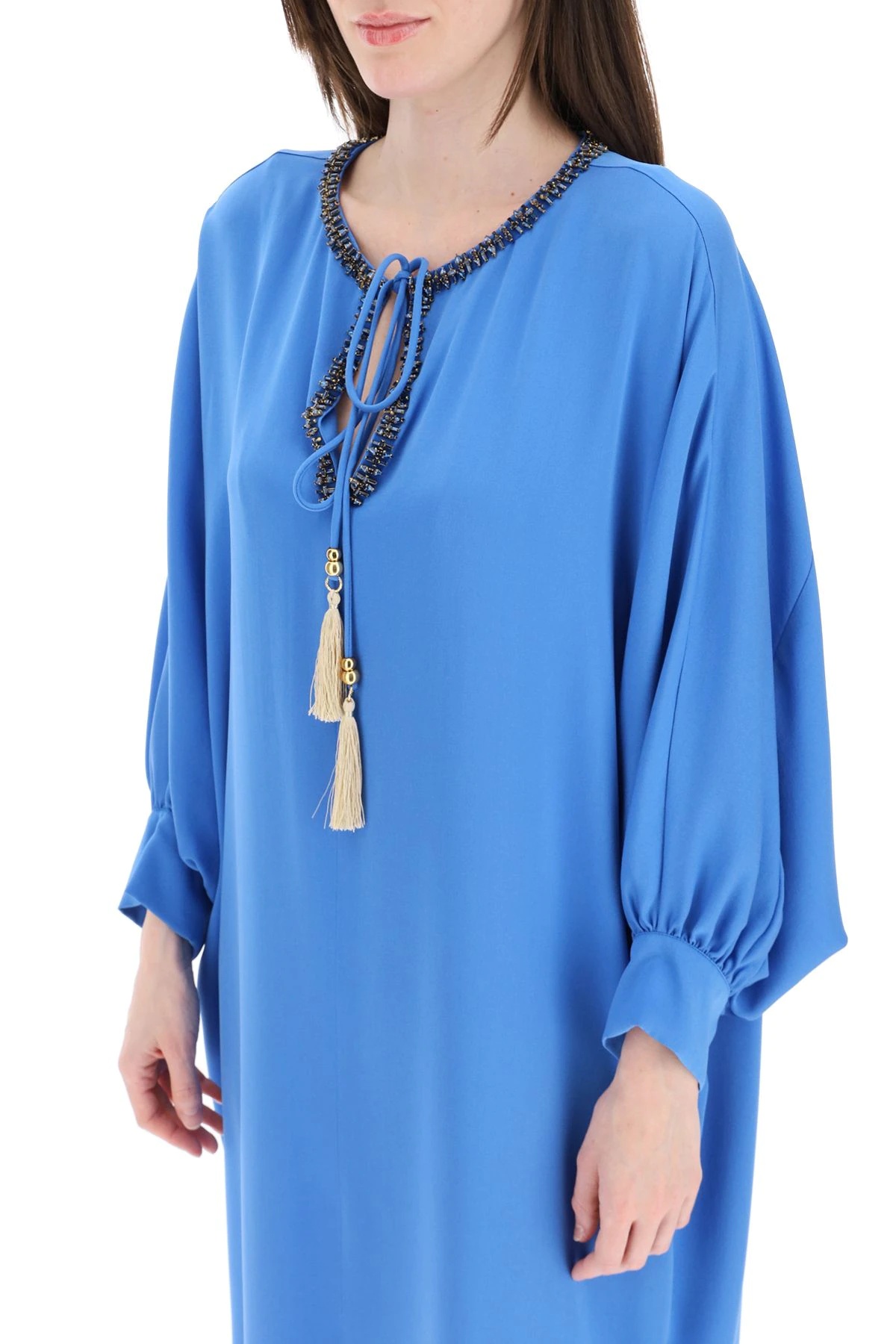 OCROMA SILK CAFTAN DRESS - 5