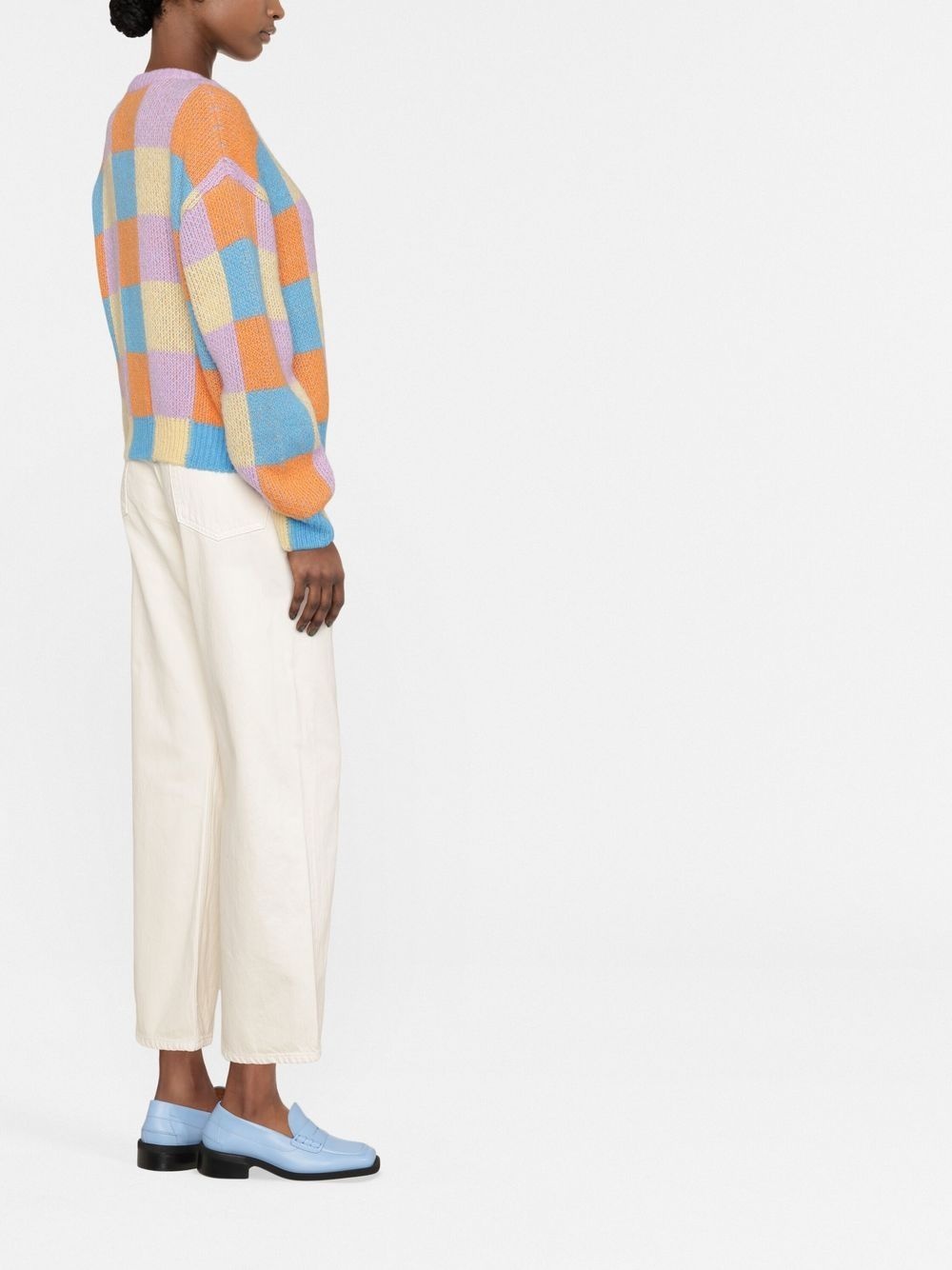 Gaucho wide-leg cotton jeans - 3