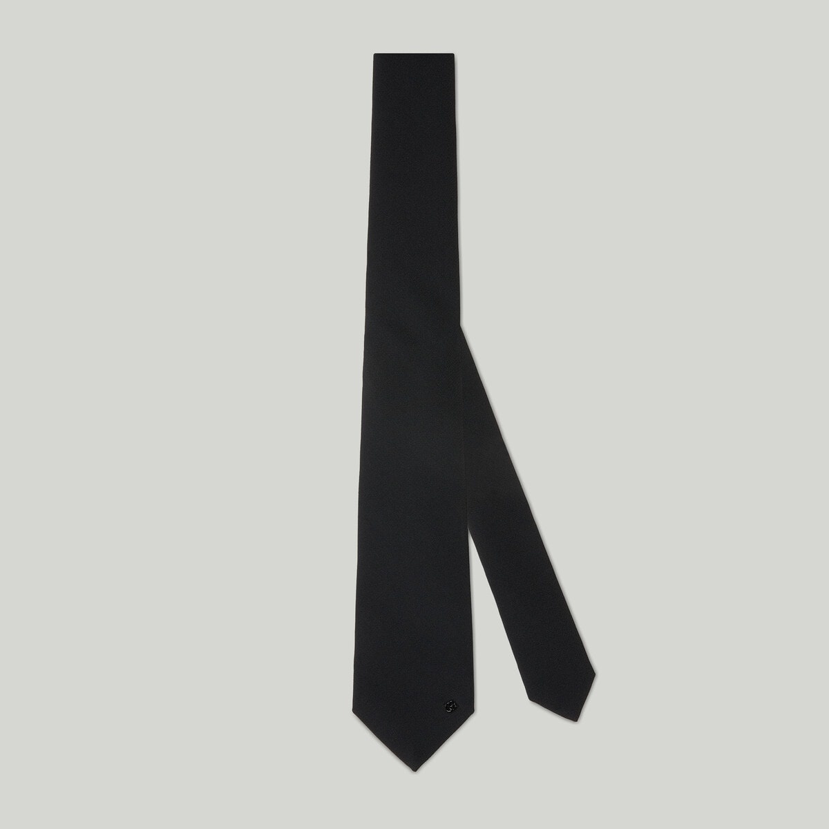 Acetate viscose tie with Double G - 1
