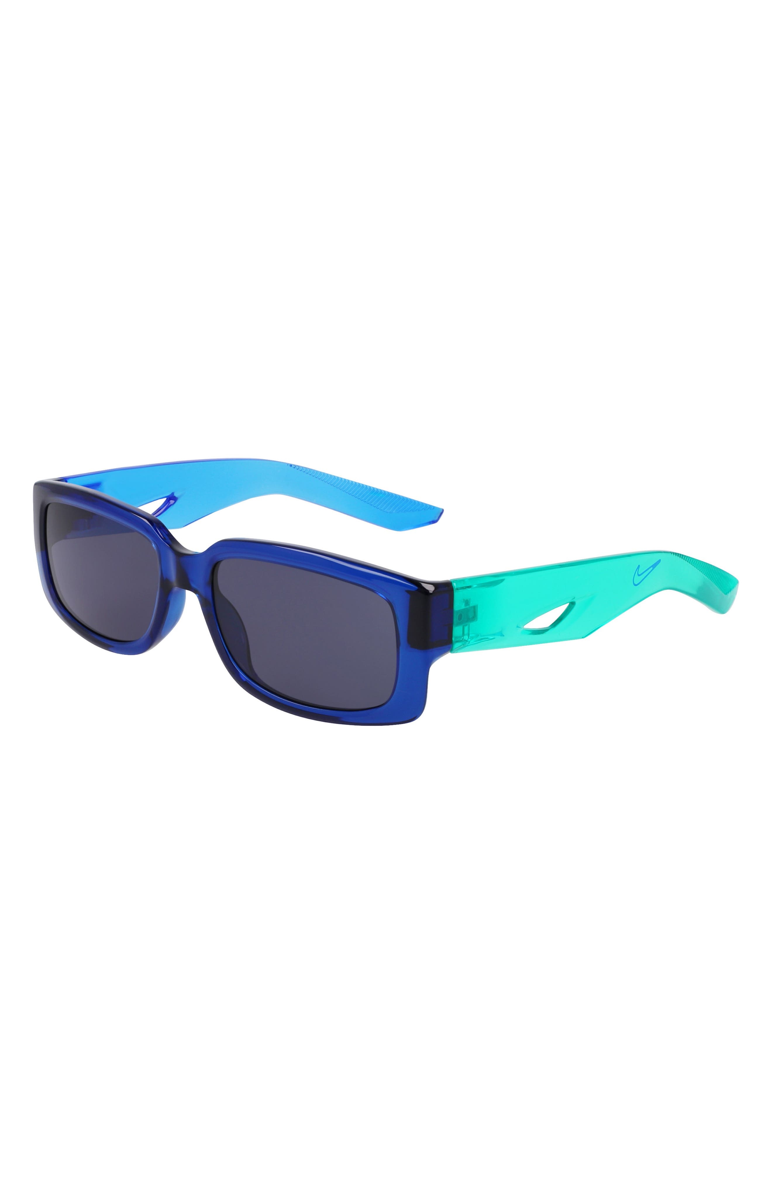 Nike Variant I 56mm Rectangle Sunglasses in Midnight Navy /Navy at Nordstrom - 2