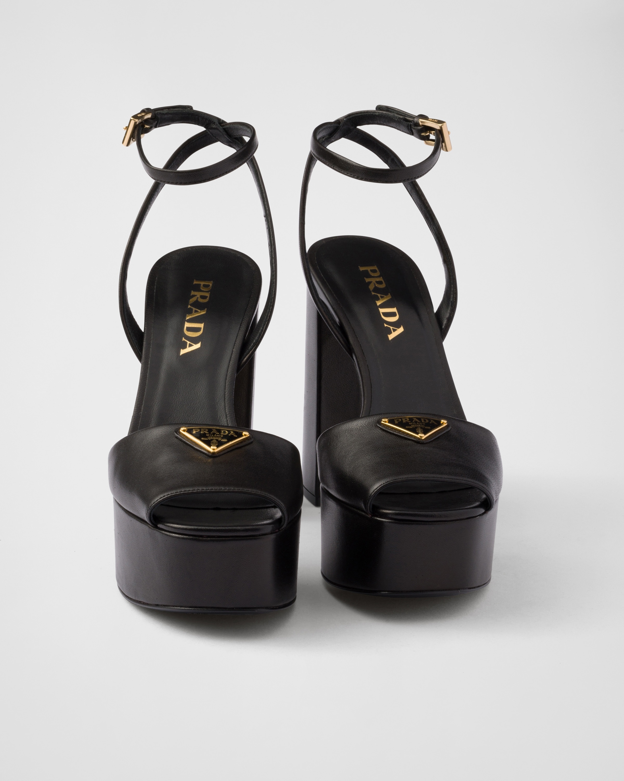 Nappa leather platform sandals - 6