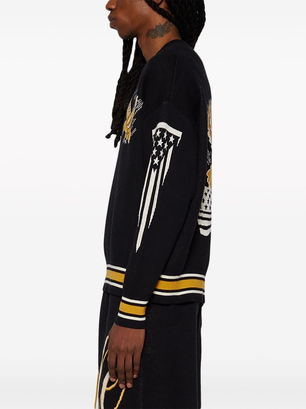 Eagle Souvenir intarsia knit jumper - 4