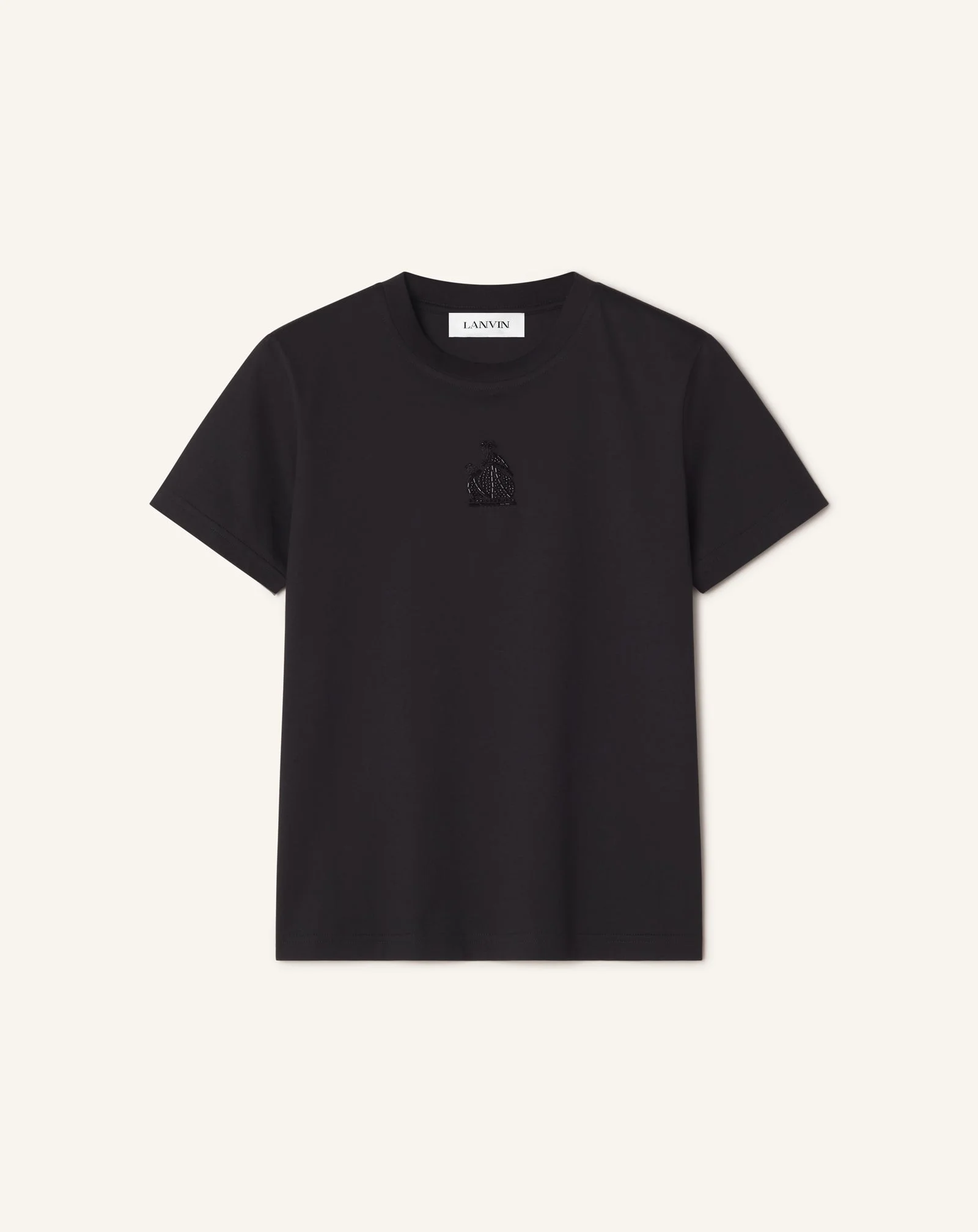 MOTHER AND DAUGHTER EMBROIDERED JERSEY T-SHIRT - 1