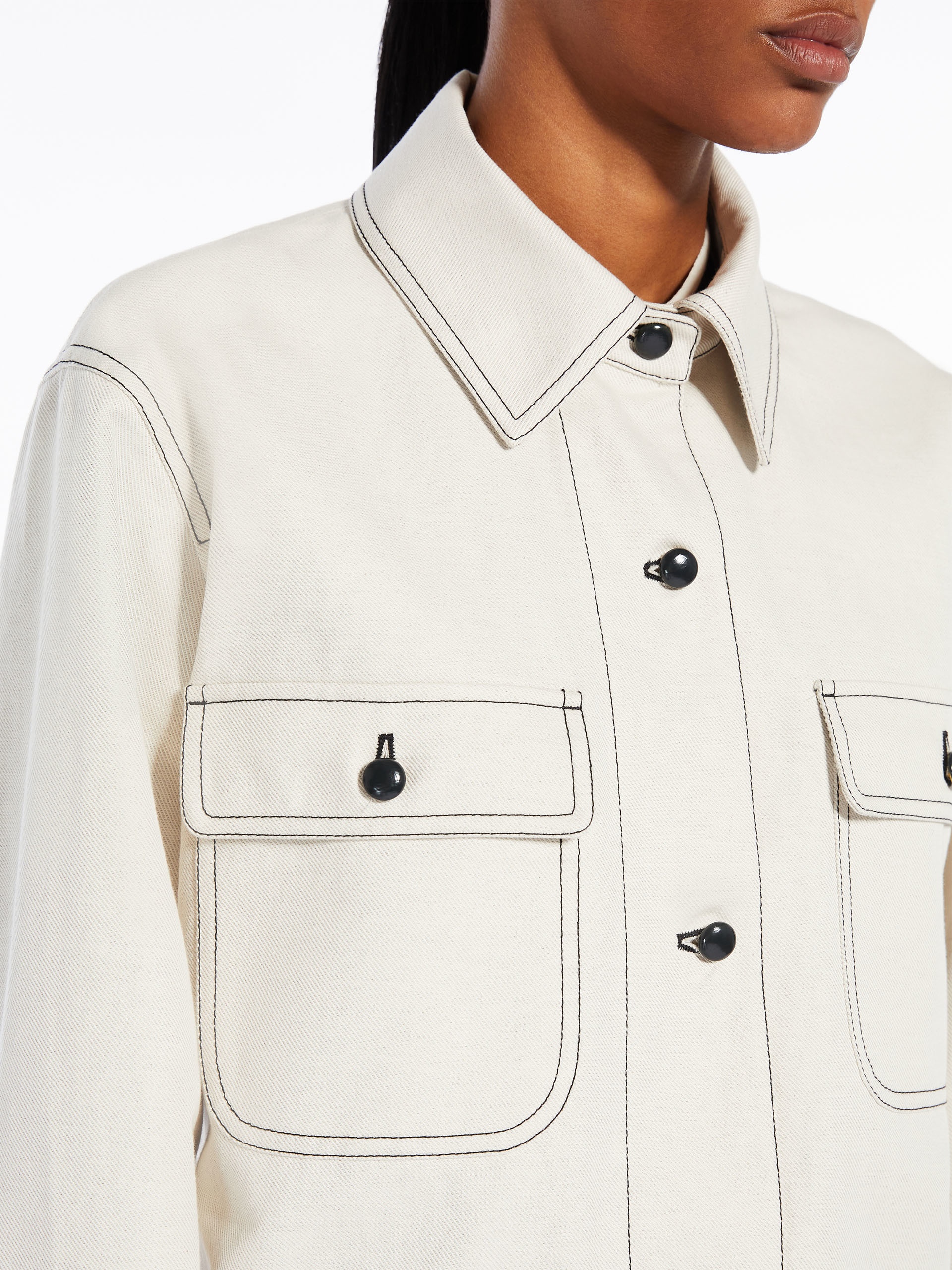 Cotton and linen drill jacket - 5