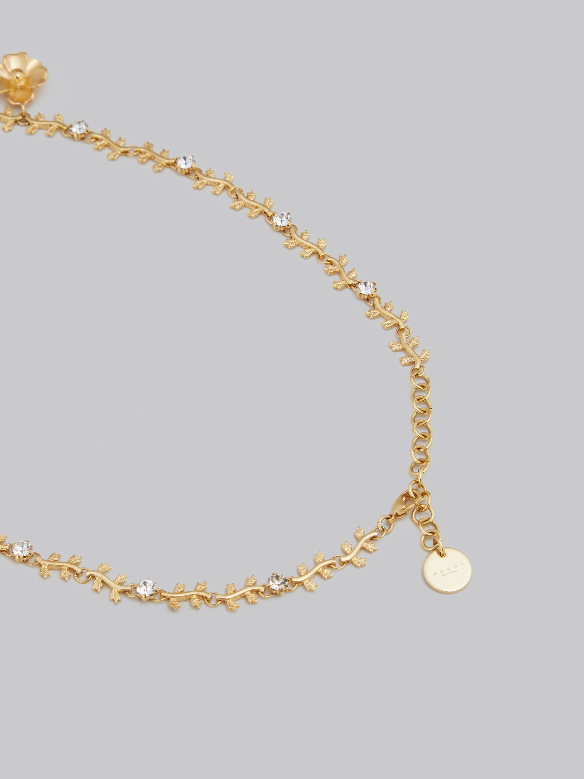 ENAMELLED FLOWER CHARM NECKLACE 4