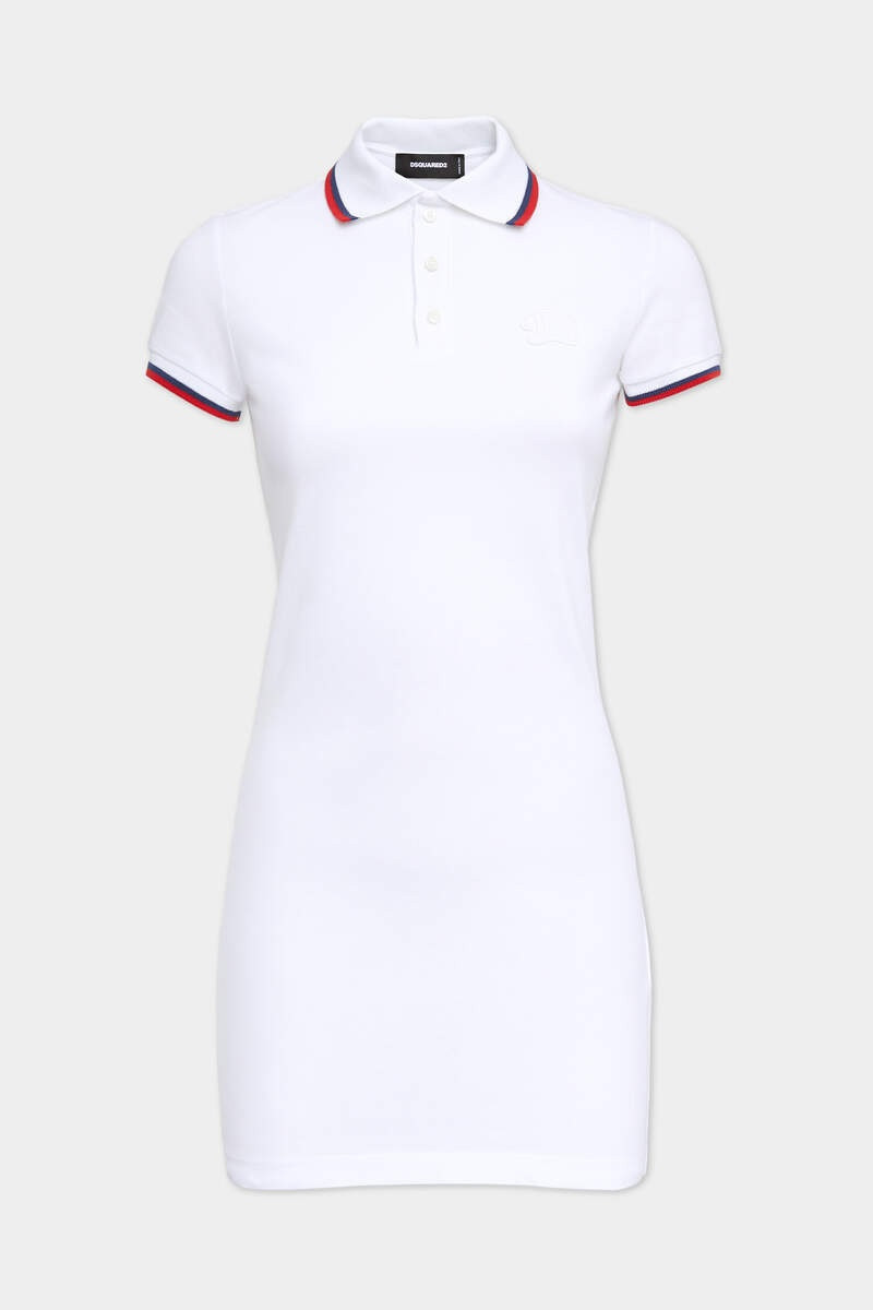 PIQUET JERSEY MIDI DRESS - 1