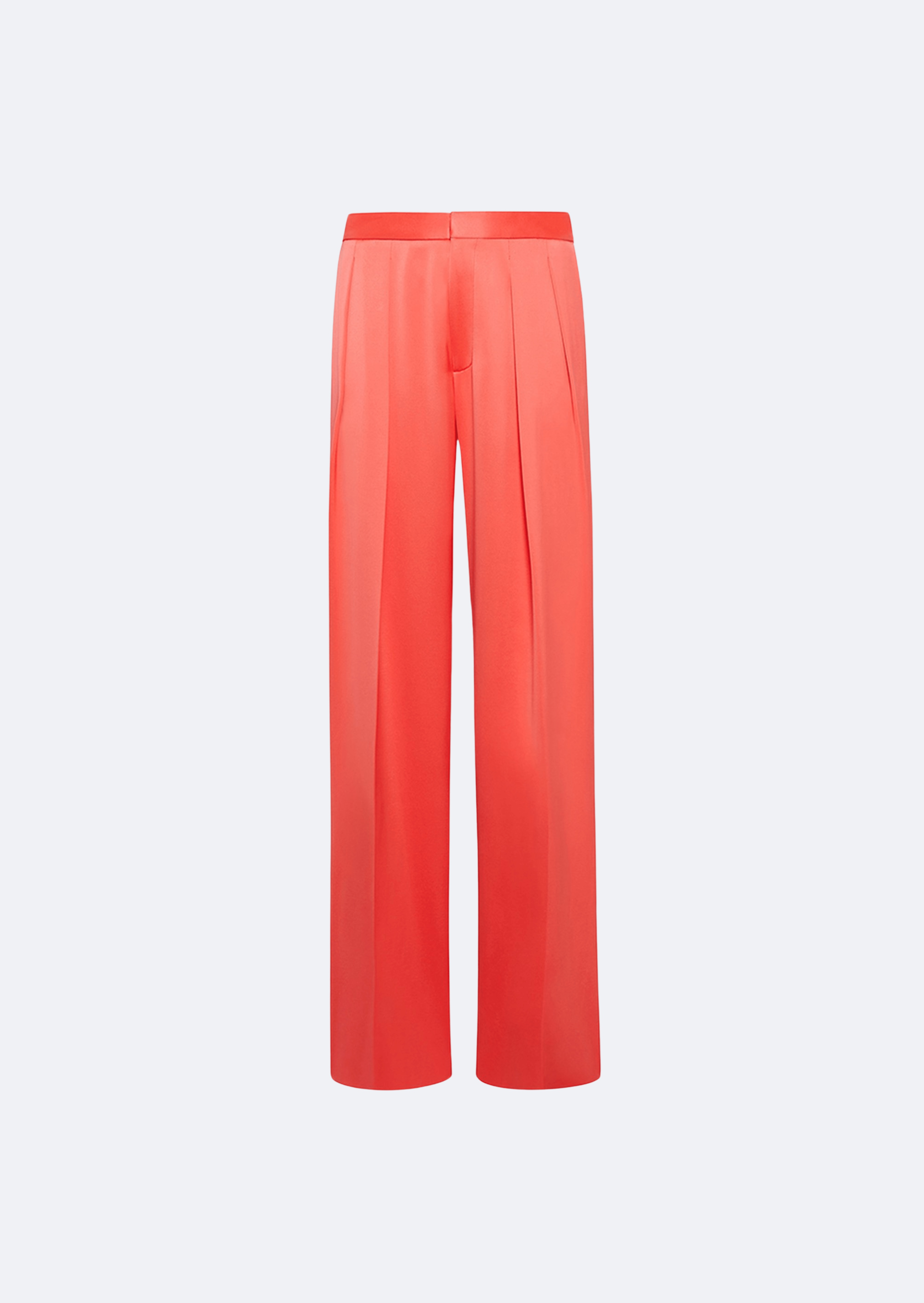 Silk Low Waisted Pleated Trouser - 1